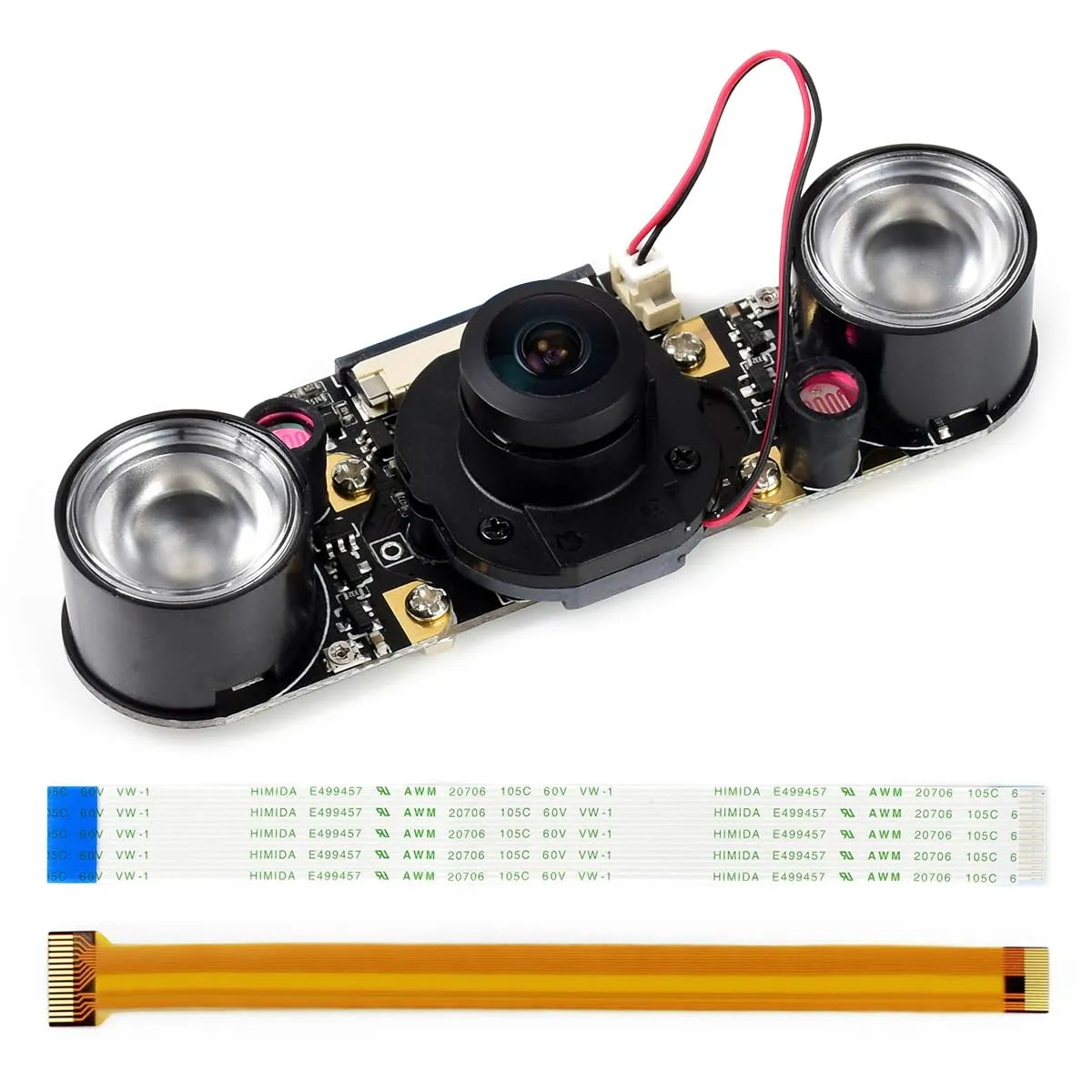 Waveshare IMX219-160 Camera for Raspberry Pi 5/Pi 4/CM5/CM4/Pi Zero (Require Additional FPC Cable, Not Included), 8MP, FOV 160°, Also for Jetson Nano/RDK X3/VisionFive2 Motherboards