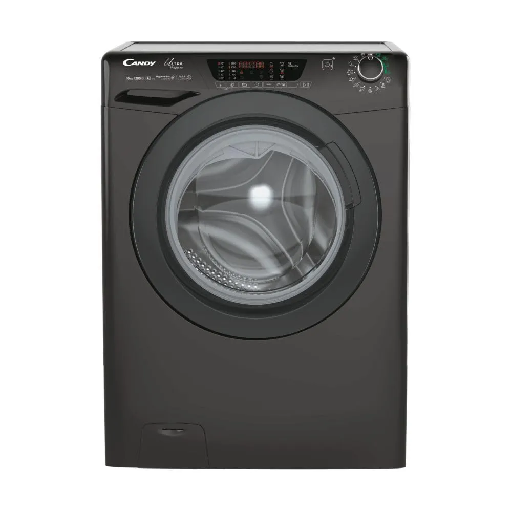 HES12104TWMBB6-S - Lavatrice da 10 kg, Caricamento Frontale, 1200 giri, Nero, Classe energetica A