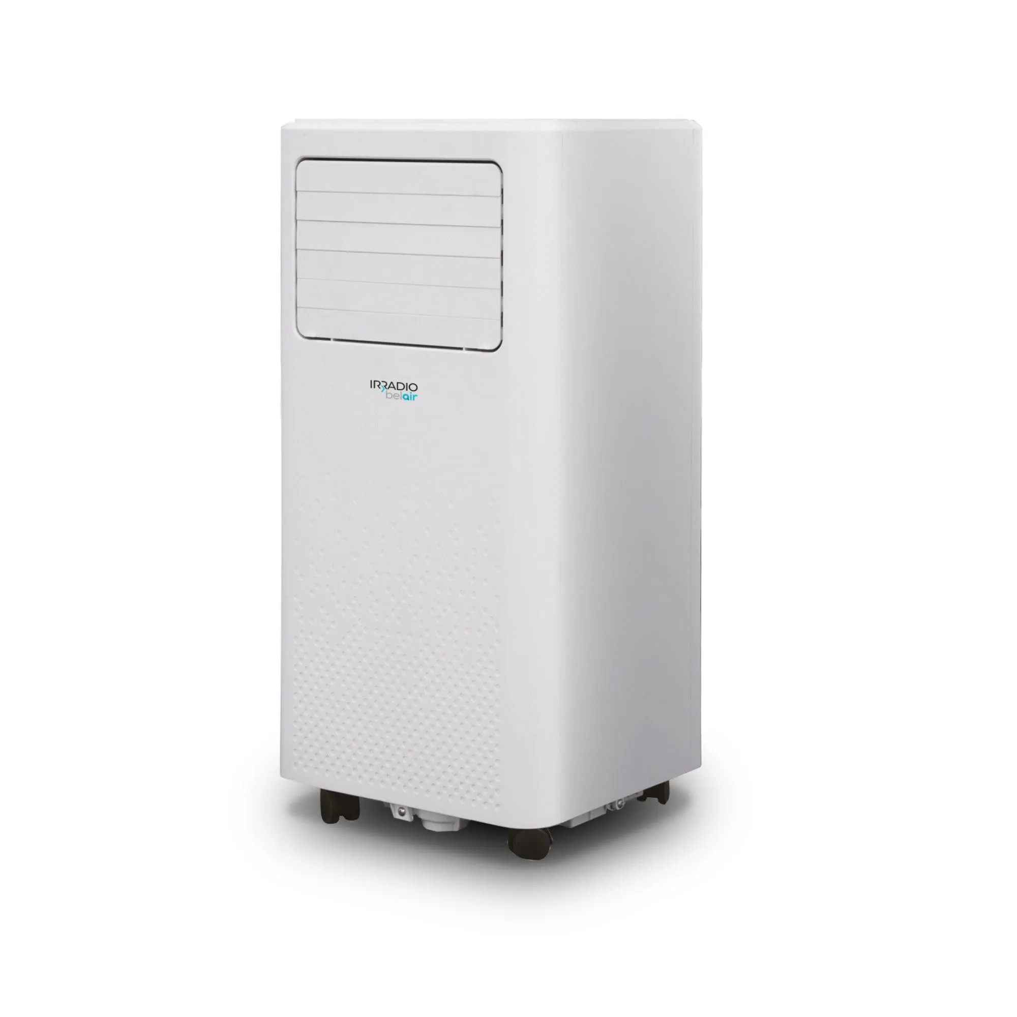 IRRADIO belair VIGO 7, Condizionatore Portatile 7000 BTU con Pompa di Calore e Deumidificatore, Gas r290, Funzioni Avanzate, Telecomando LCD Wireless, Timer, Rotelle, Rumorosità 63 dB, 220-240 V AC