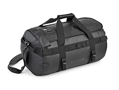 D.FIVE DUFFLE BAG ZAINO BORSA WATERPROOF NERO 55 LITRI DEFCON 5 DF5-5519 B