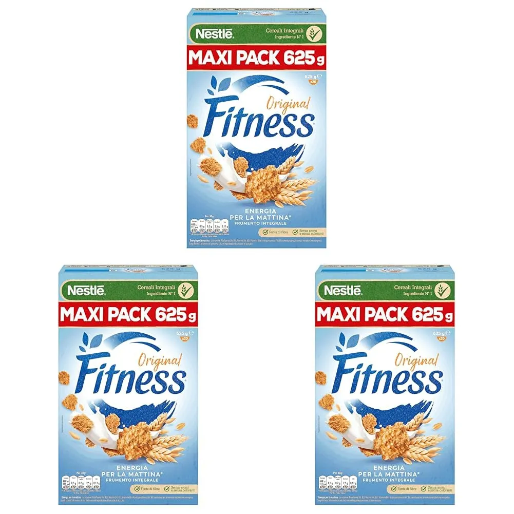 FITNESS Original Cereali Integrali 625g (Confezione da 3)
