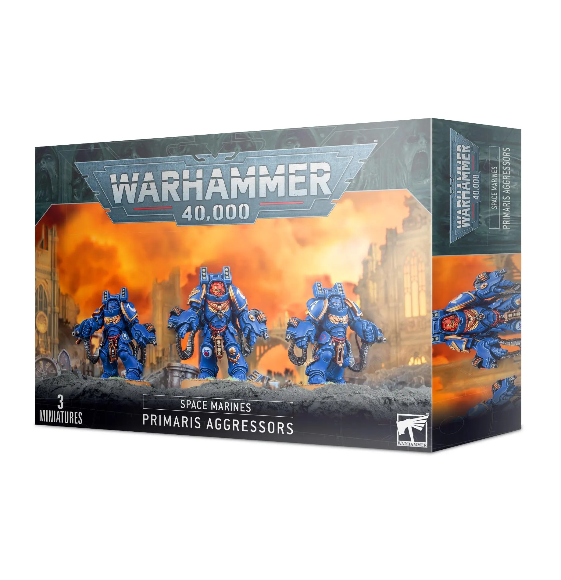 Games Workshop 99120101184 "Space Marines PrimarisAggressors Kit Plastica