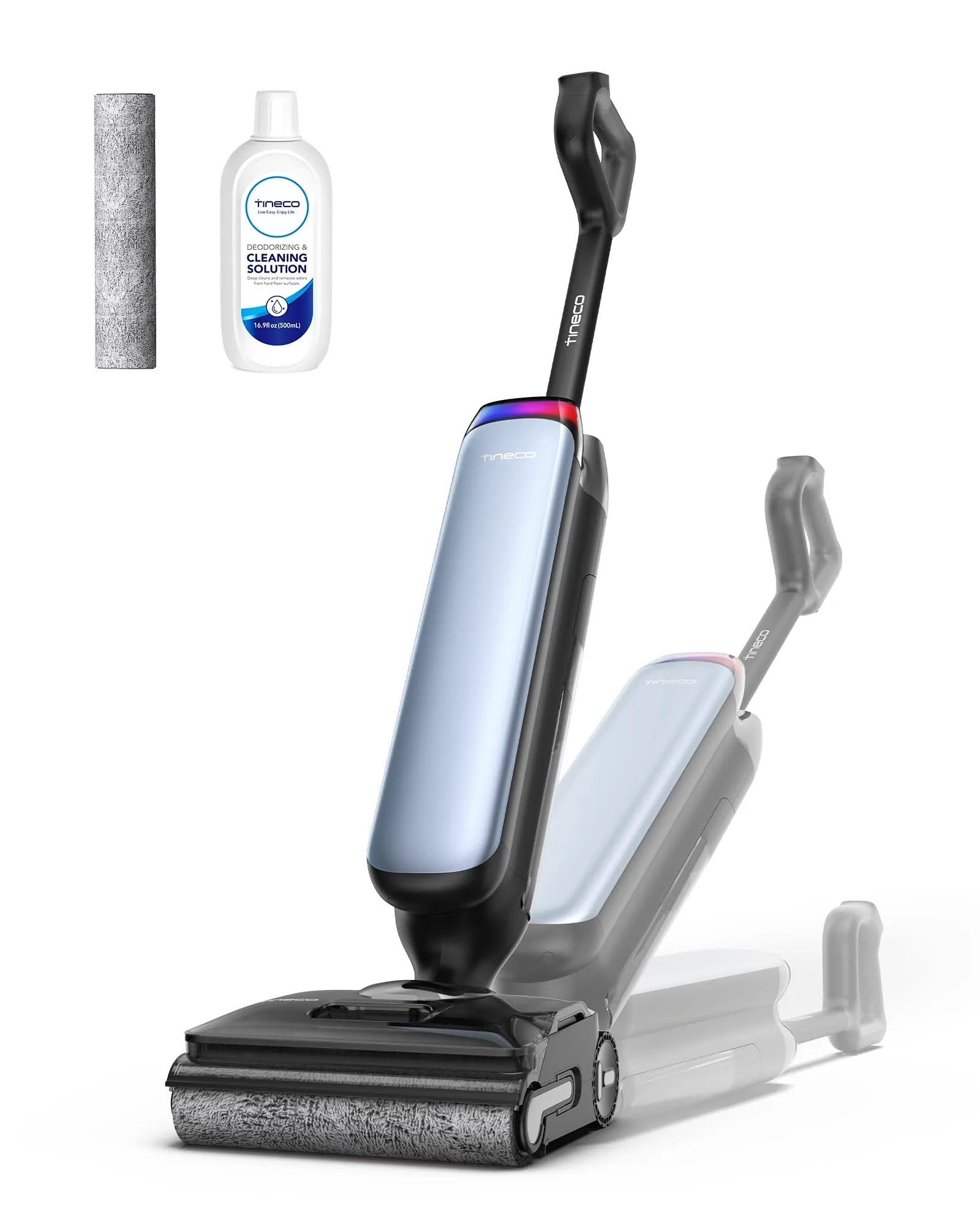 Tineco Floor One S9 Artist Aspirapolvere Lavapavimenti, Aspirazione di 22 kPa, 360° SmoothDrive, Anti-Tangle, Auto-Pulizia Flashdry a 85°C, 50 Minuti di Autonomia, 180° Lay-Flat