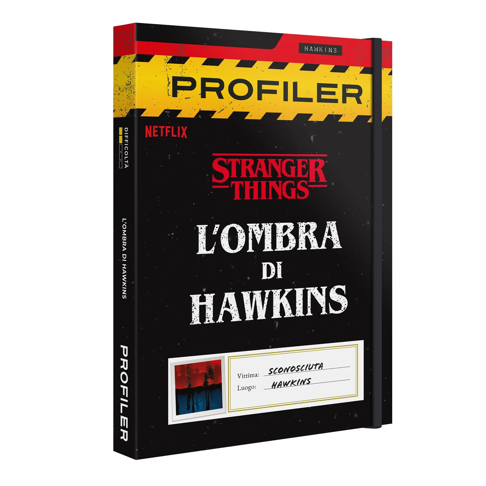 Platonia Games PROFILER Stranger Things: L’Ombra di Hawkins – Gioco da Tavolo Escape Game – Gioco di Indagine Immersivo e Collaborativo, 1-6 Giocatori