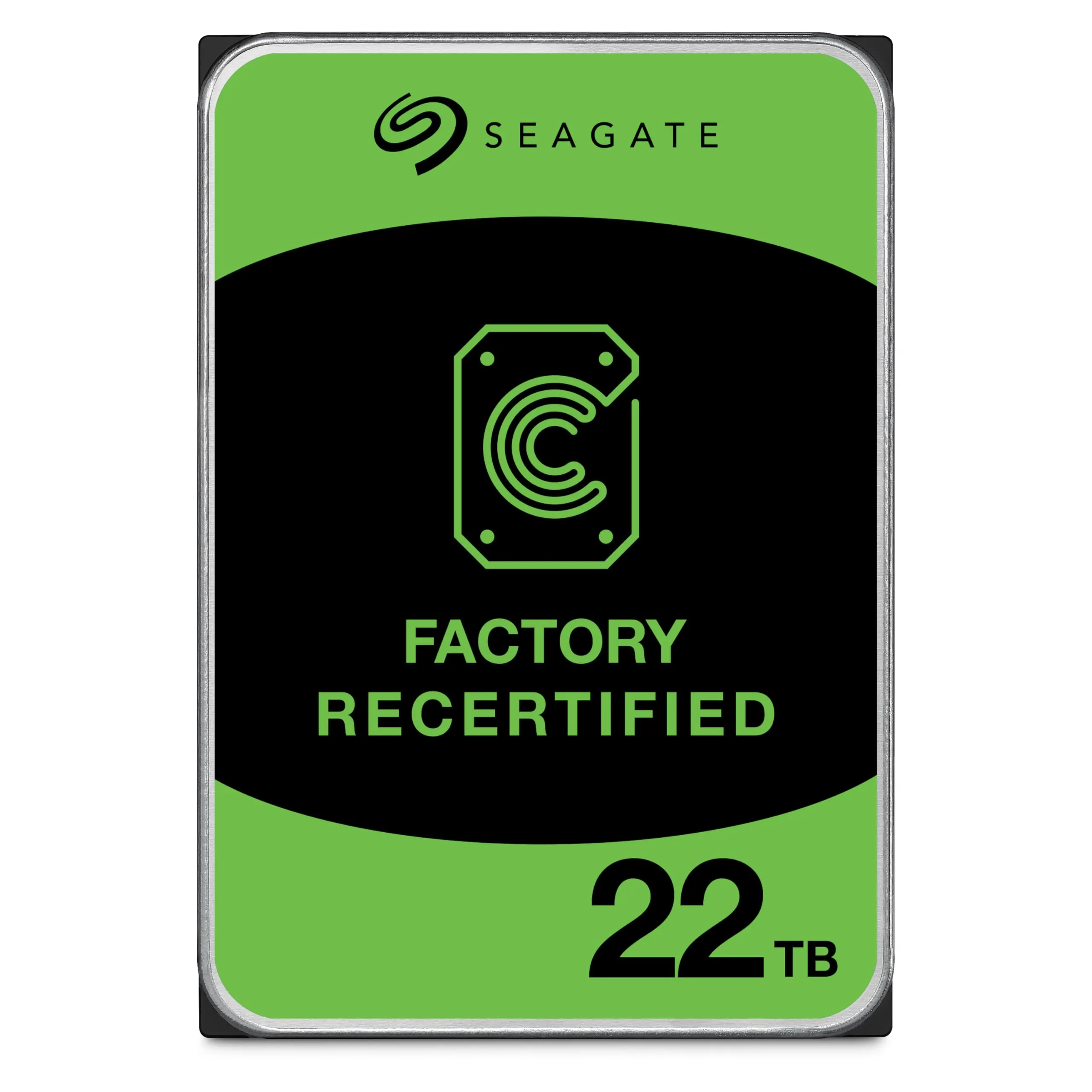 Seagate EXOS X22 22TB Interne Server Festplatte ST22000NM000C 3,5 Zoll HDD SATA 6Gb/s 7200RPM SED 512E 512MB Cache (Ricondizionato)