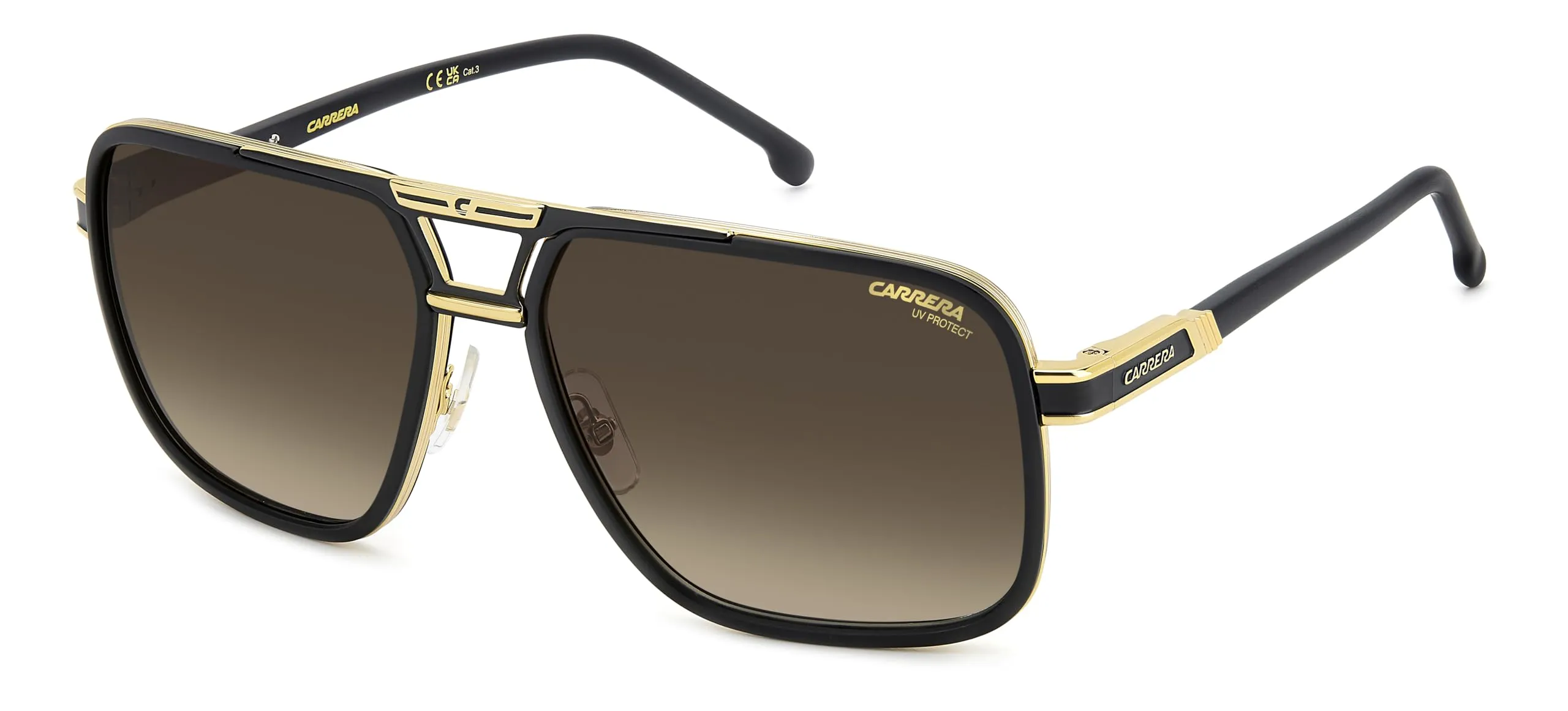 Carrera 1071/S Occhiali, Opaco Black Gold, 61 Uomo