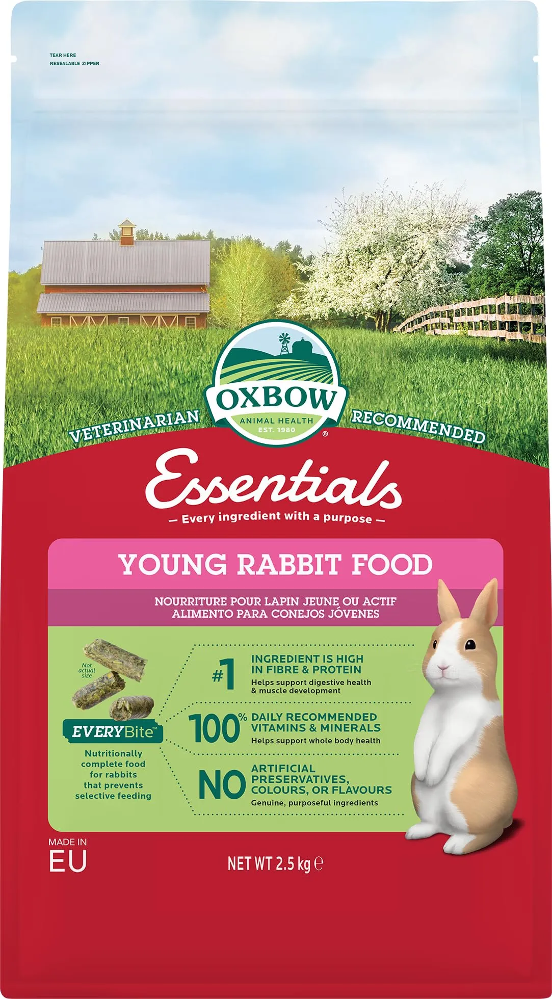 Oxbow Essentials Cibo per Conigli Giovani - 2,5 kg