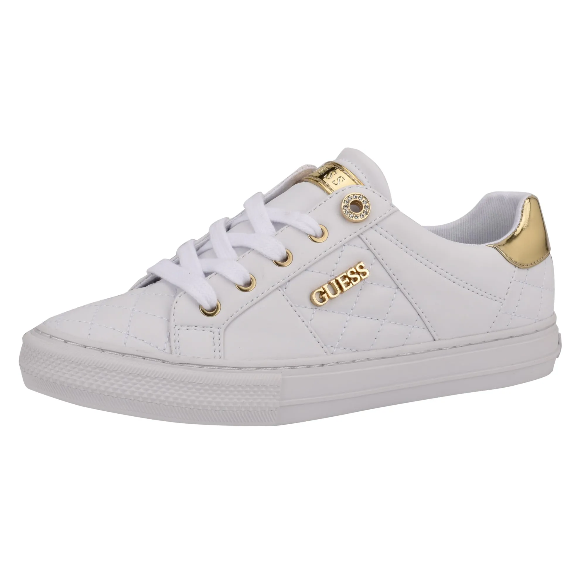 GUESS Loven - Sneaker da donna, bianco, 38.5 EU