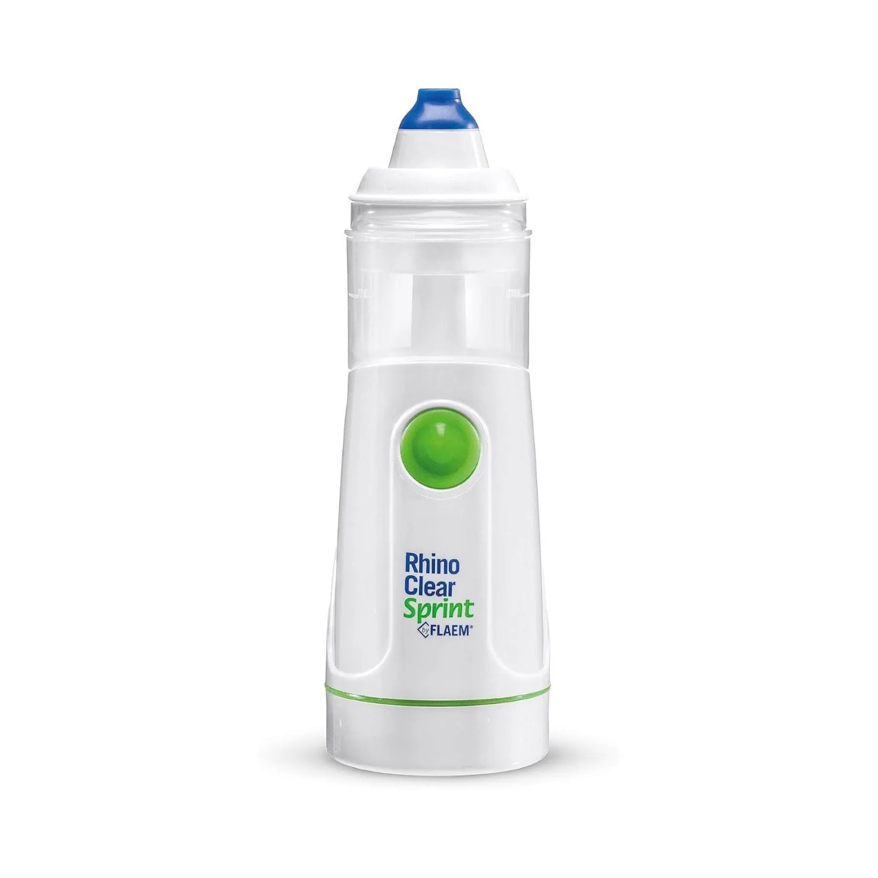 Flaem, Rhino Clear Sprint, Doccia Nasale Portatile, Lavaggio Nasale Bambini e Adulti, Trattamento delle Alte Vie Respiratorie per Raffreddori, Sinusite e Allergie, Funzionamento a Pile, Made in Italy