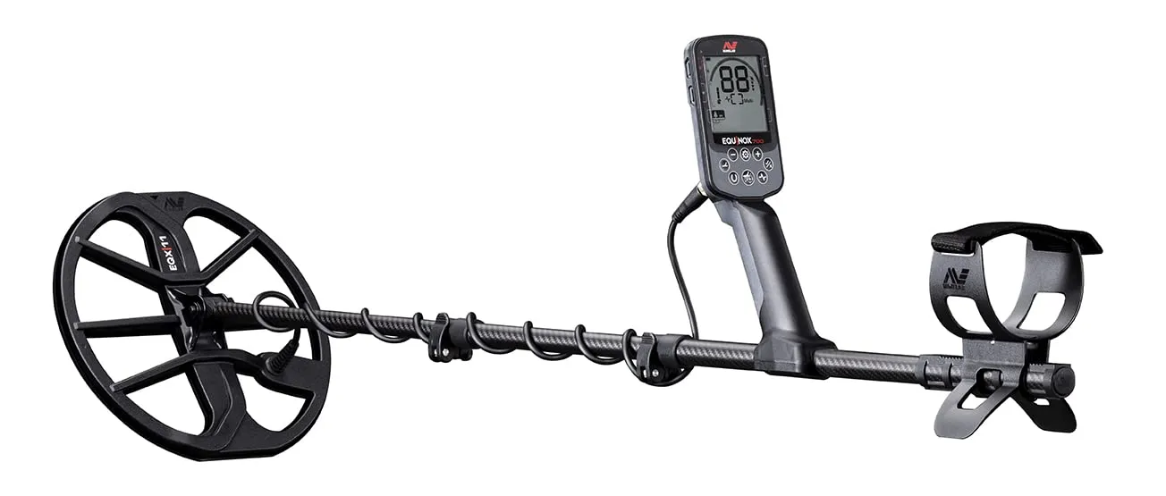 MINELAB Equinox 700 Metal Detector multifrequenza pieghevole per adulti con bobina a doppia D impermeabile EQX 11" e cuffie wireless