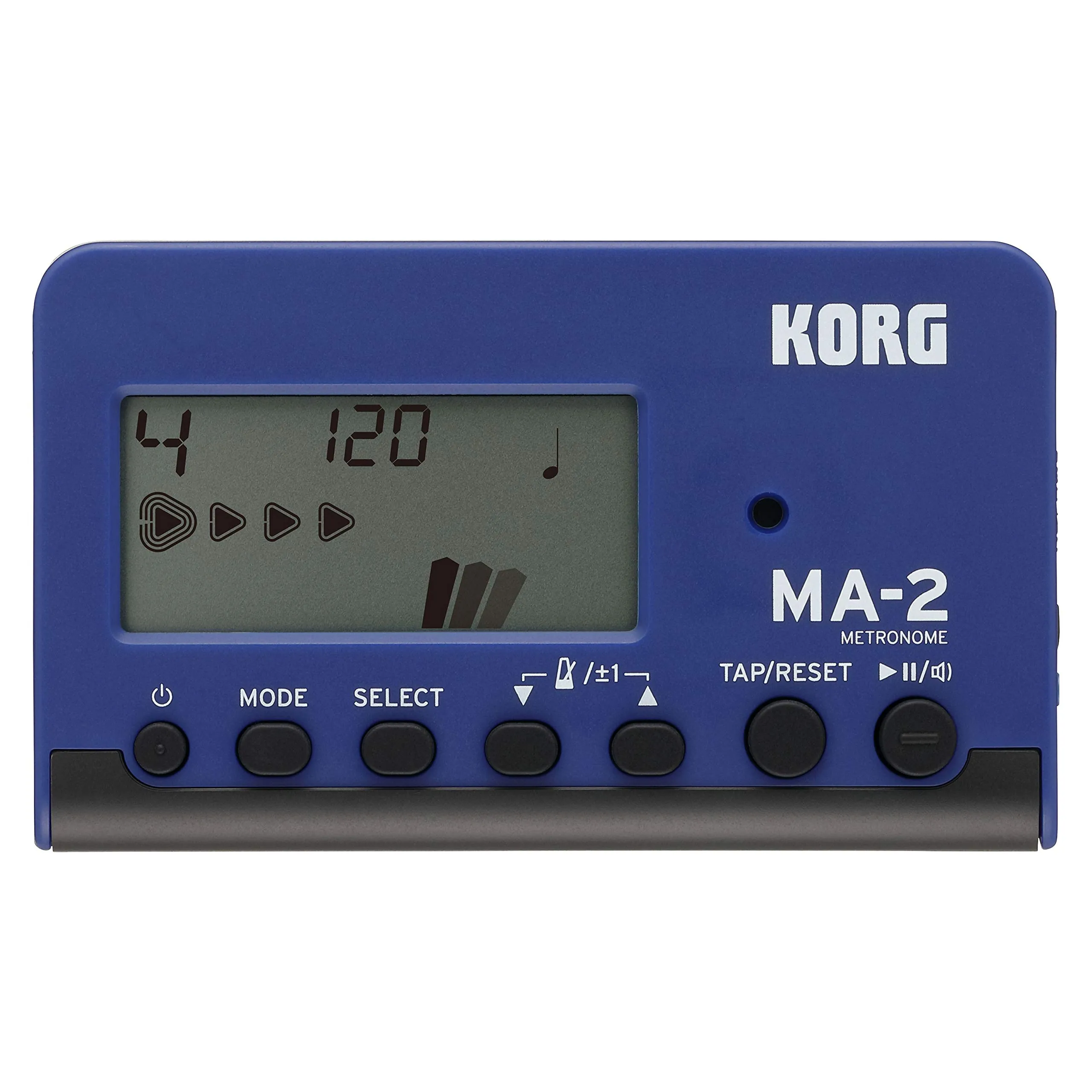 KORG MA-2 LCD Metronomo Digitale Compatto, Blue/Nero