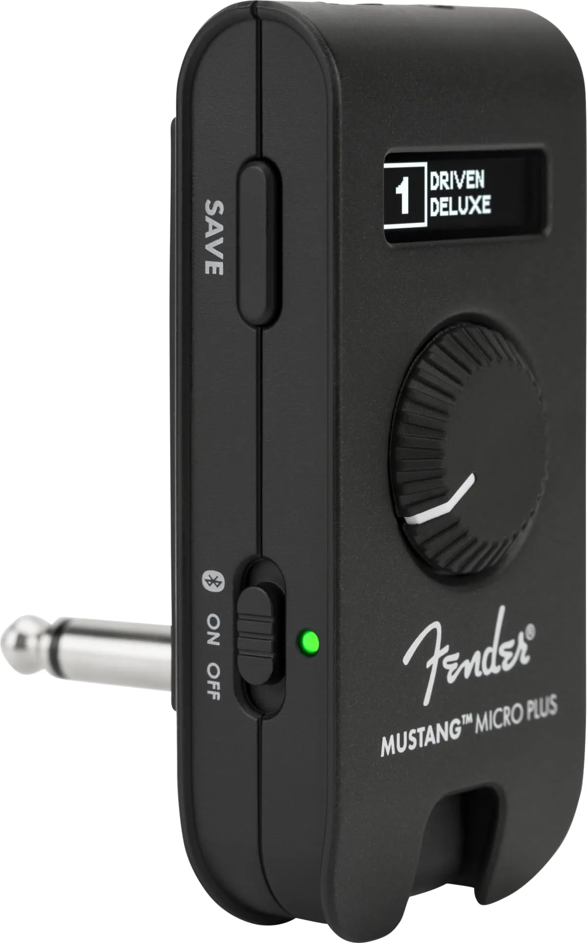 Fender Mustang Micro Plus Amplificatore per Chitarra, Amplificatore per Cuffie Personale con 25 modelli di Amplificatore, 25 Effetti, Bluetooth e 100 preset, Ricaricabile tramite USB