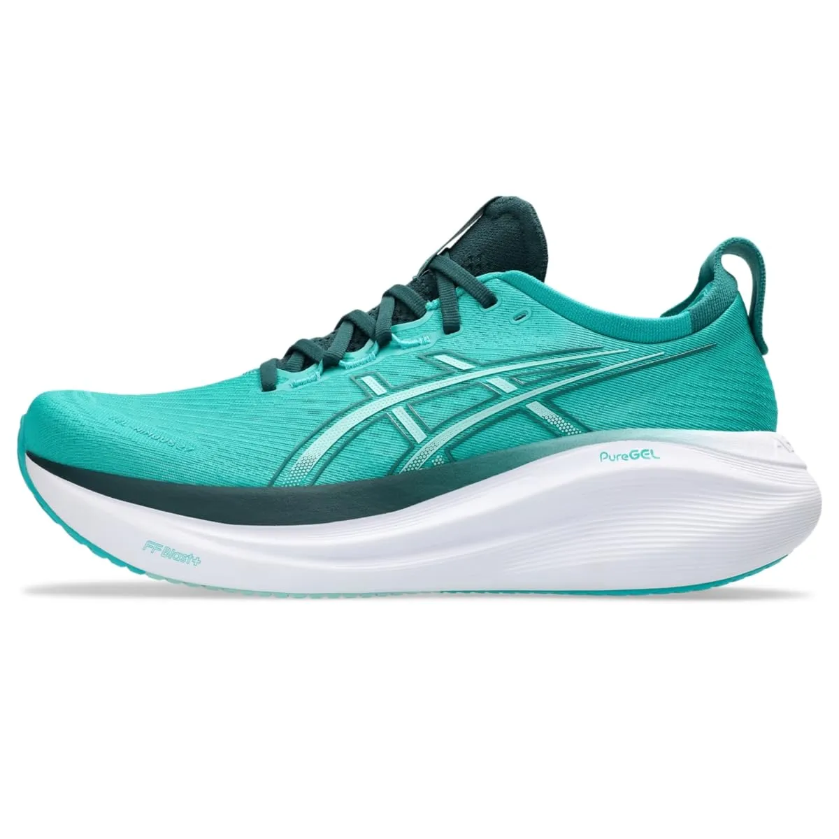 ASICS Gel-Nimbus 27, Sneaker Uomo, Onda Verde Acqua/Verde SASSONE, 44 EU