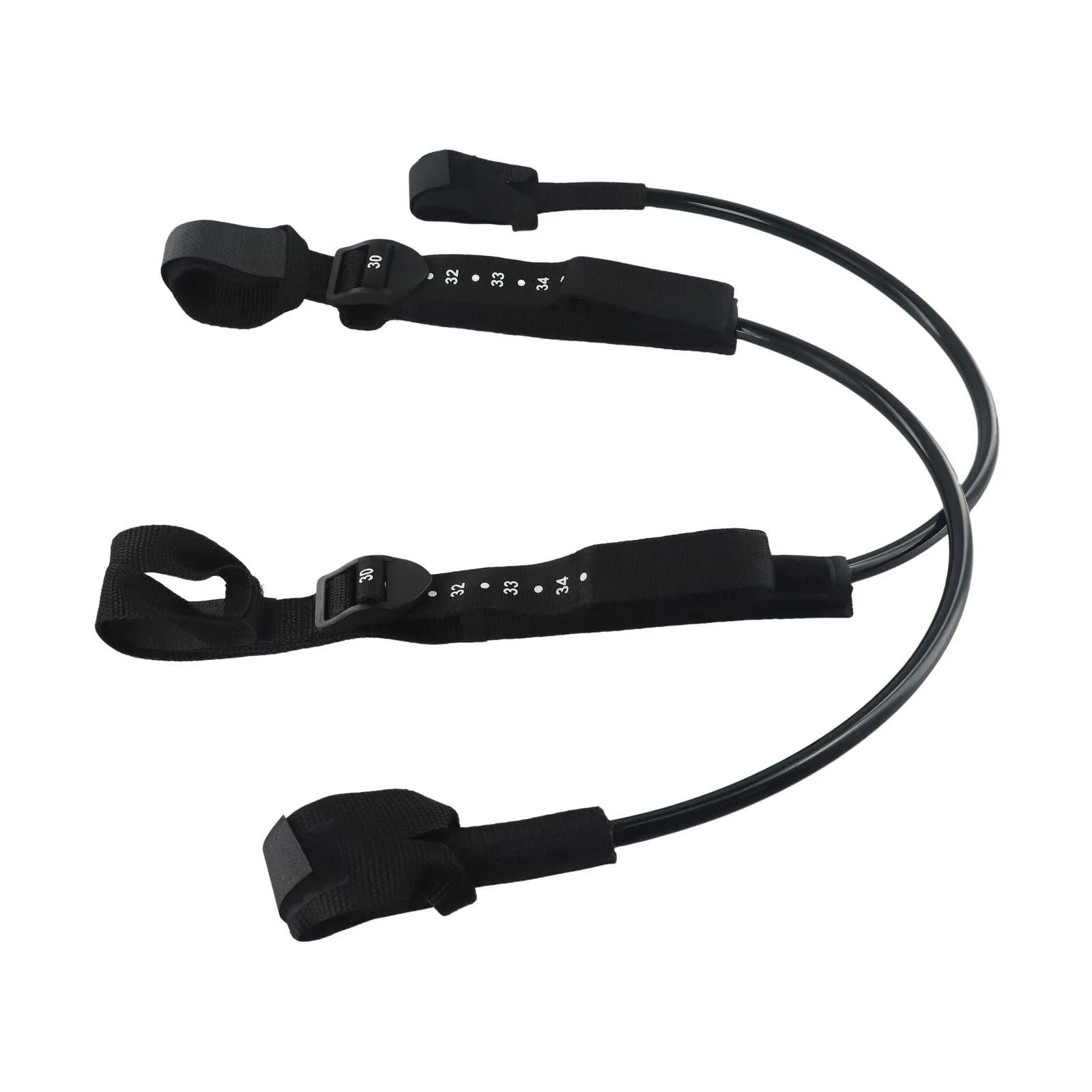 Heavy Duty regolabile antiscivolo Windsurf Harness Line Set, 2 pezzi PU Materiale Windsurf Accessori per Surf, 22-28 o 28-34 pollici (71-86,4 cm)