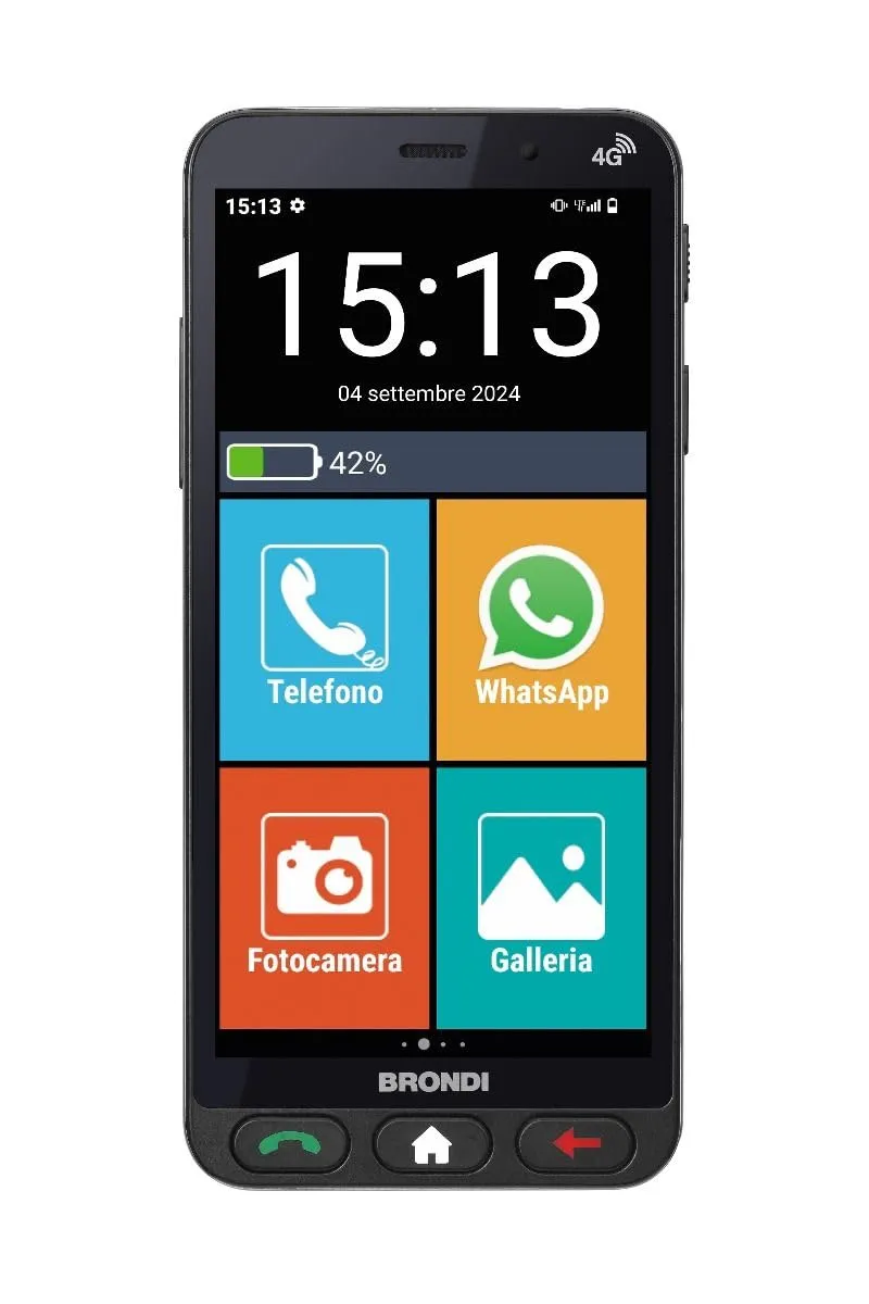BRONDI Amico Vero 4G - Telefono cellulare Senior