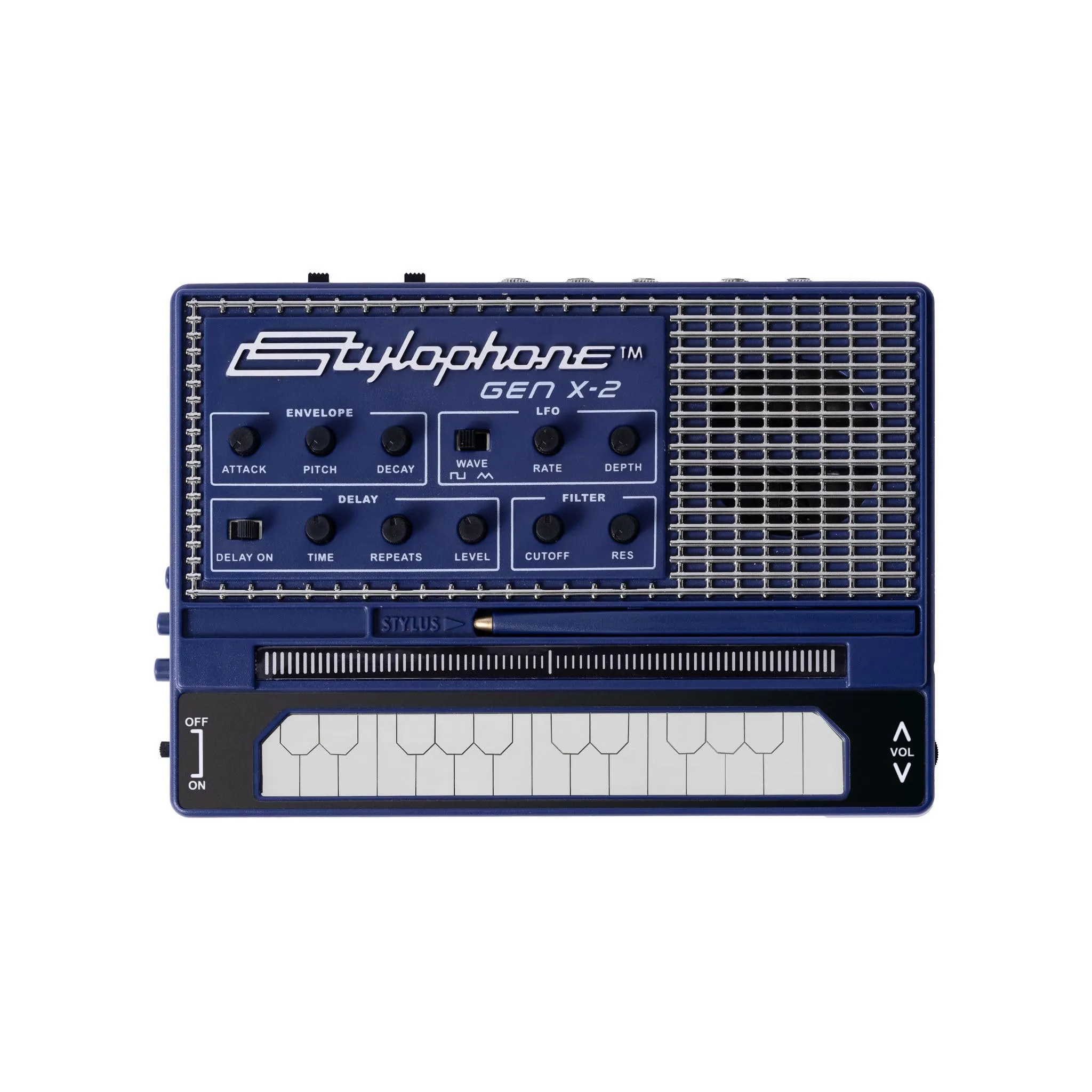 Stylophone GENX-2 Portable Analogue Synthesizer with Built-in Speaker, LFO, Filter, Analogue Delay and CV/Gate Output | Synthesizer Keyboard | Synth Musical Instrument