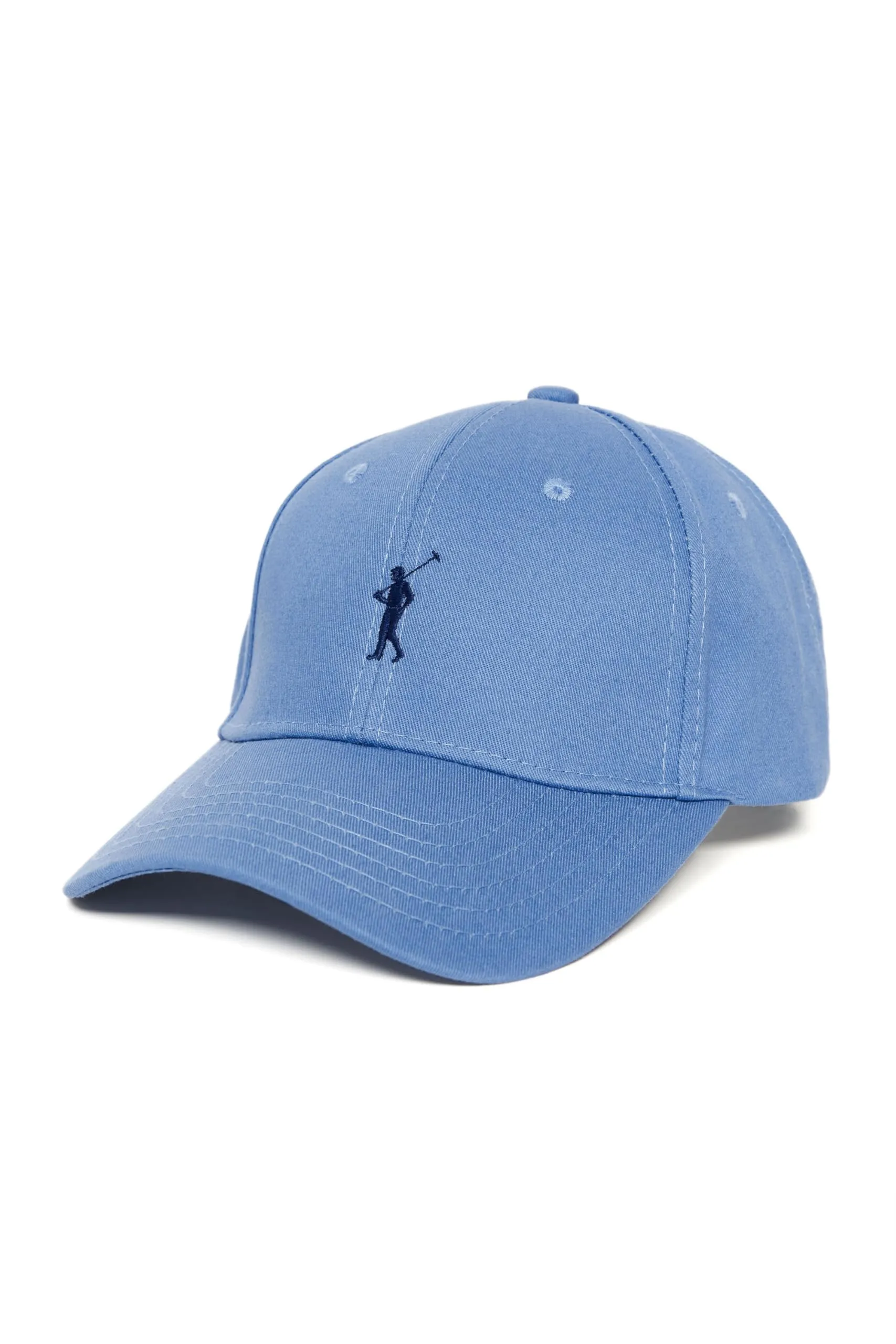 Polo Club Cappellino Blu Chiaro Cotone con Logo Ricamato