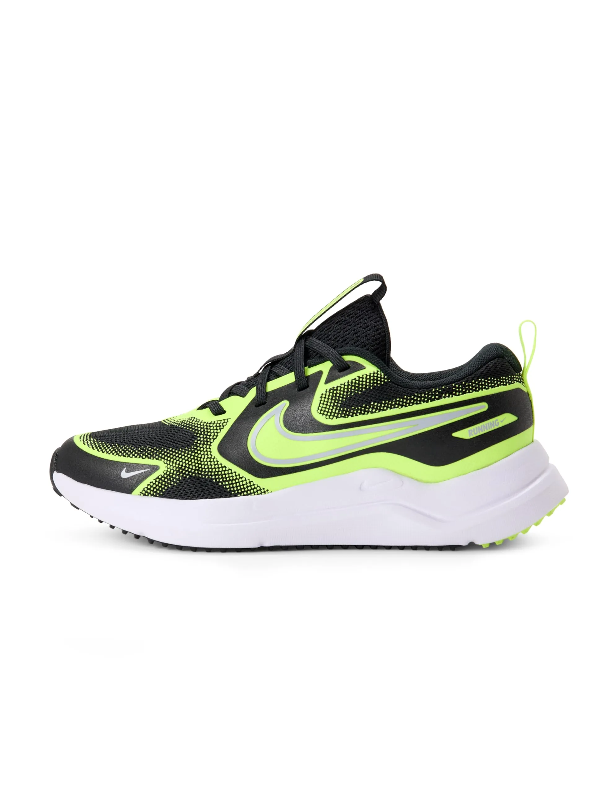 Nike Scarpa da Running su Strada Cosmic Runner – Ragazzo Corsa, Black/Wolf Grey-Volt, 39 EU