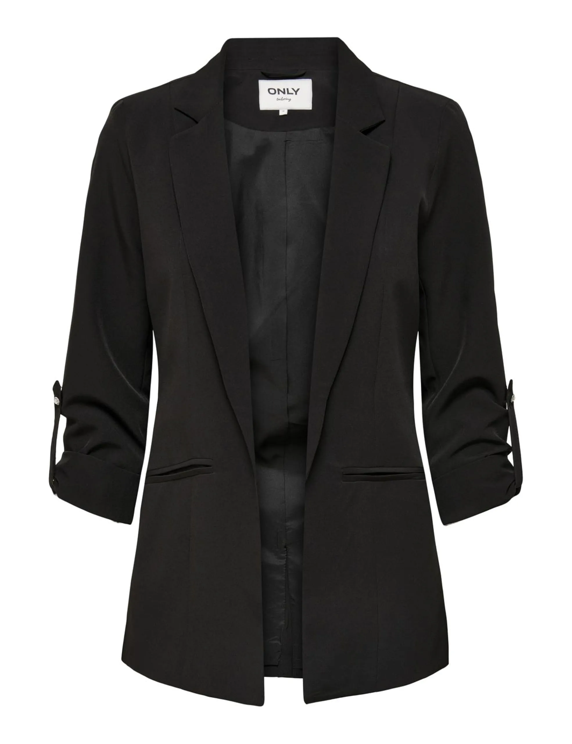 Only ONLKAYLE-ORLEEN 3/4 BLAZER TLR , Blazer Donna, Nero, 38