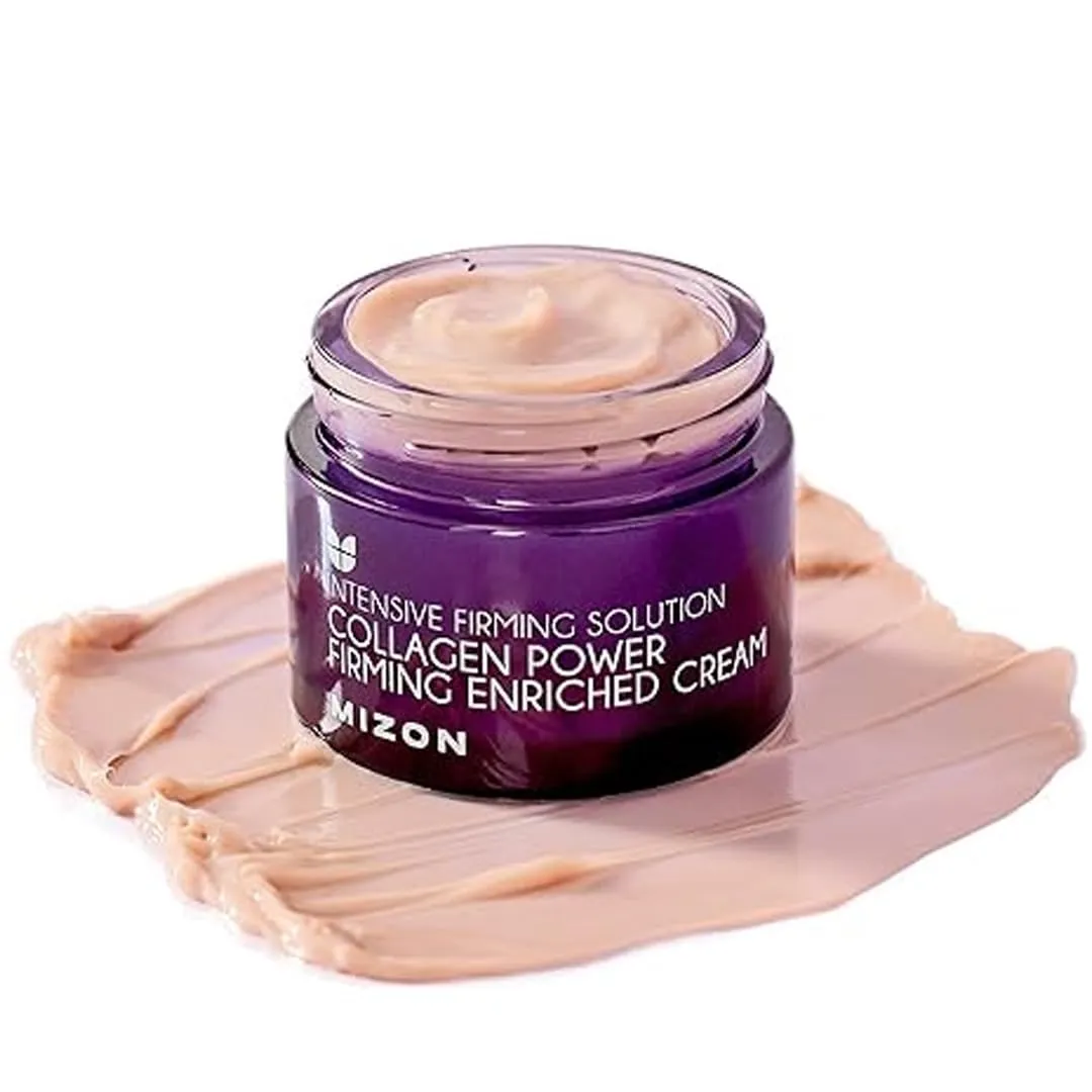[Mizon] Crema Arricchita con Collagene Marino (50ml) Cura della pelle coreana, collagene marino ricco al 54%, cura intensiva antietà e linee sottili (Collagen Power Firming Enriched Cream)