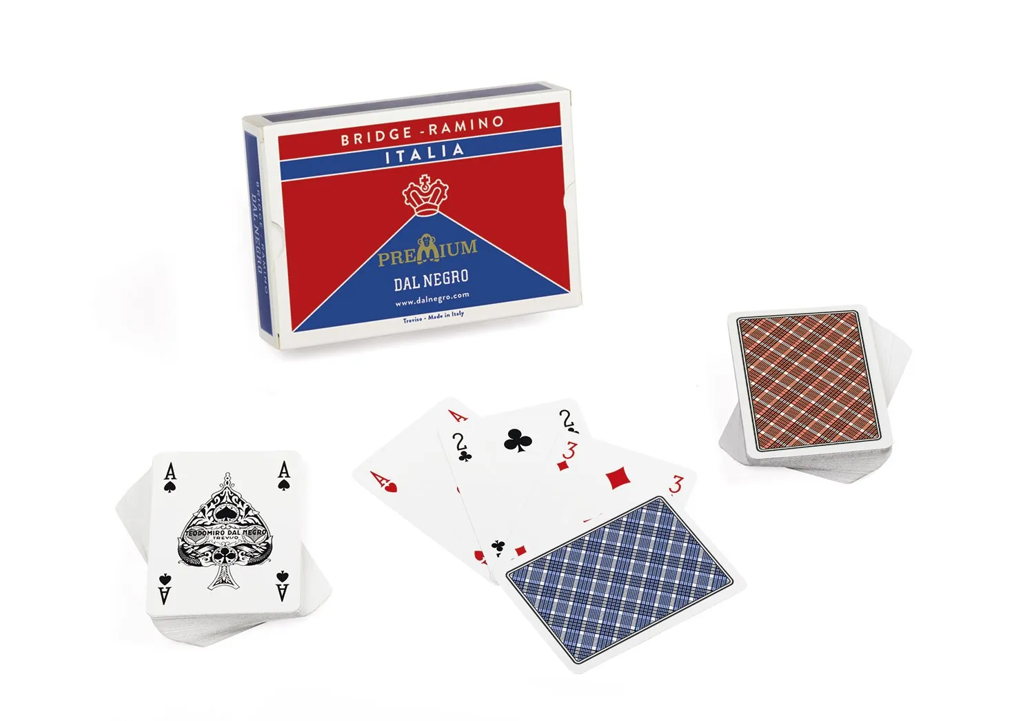 Dal Negro-Dal Negro-21043 Ramino Italia, 21043 & Negro 10073, Trevisane Italia Carte Da Gioco Regionali, Astuccio Rosso