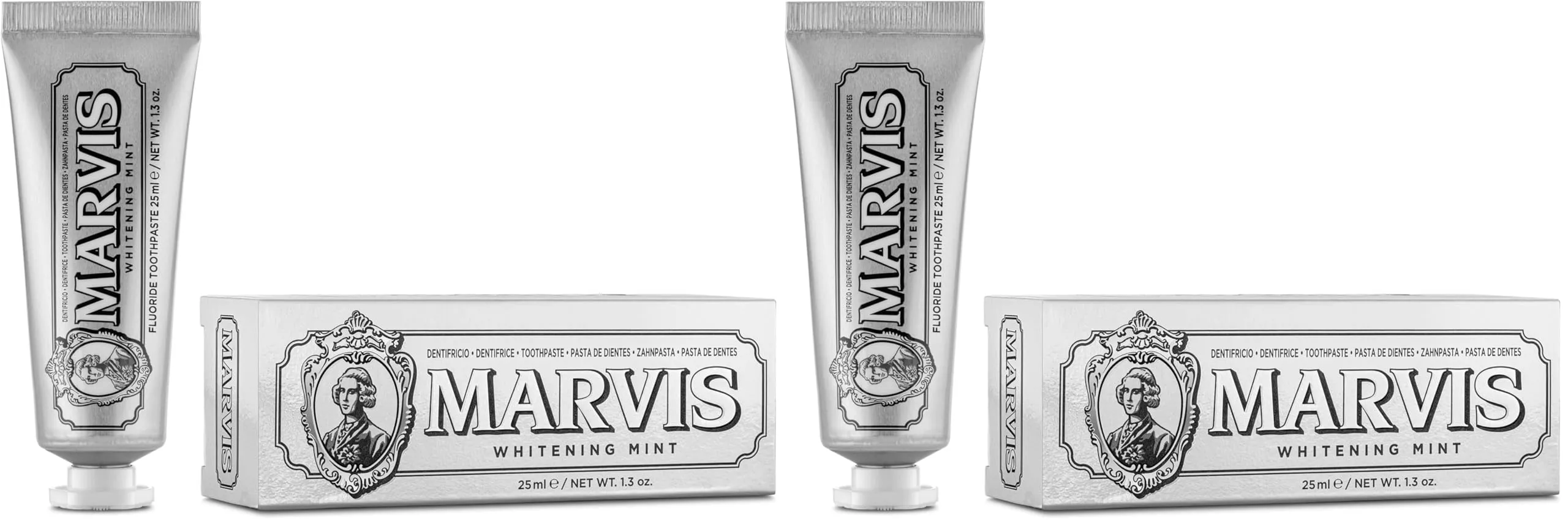 Marvis Whitening Mint Toothpaste 25 ml (Confezione da 2)