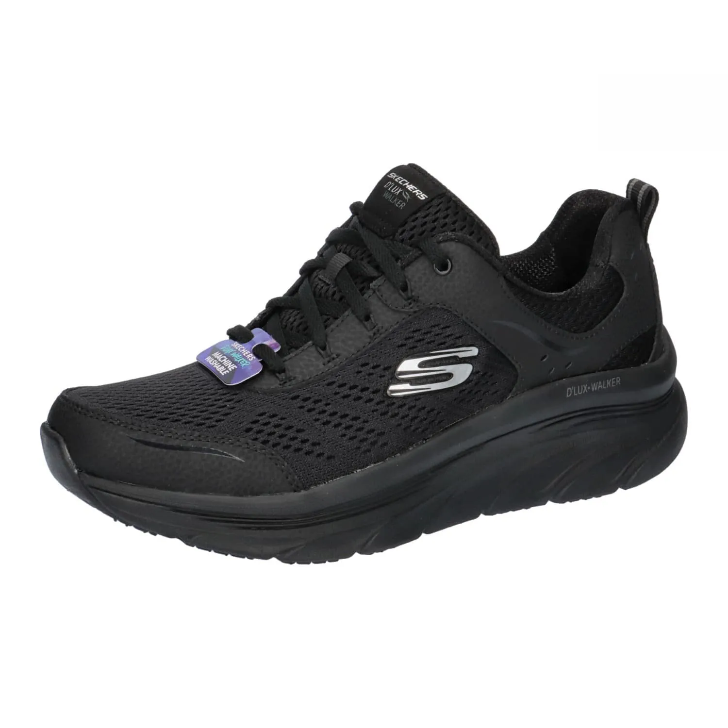 Skechers D'lux Walker Infinite Motion, Scarpe Da Ginnastica Donna, Nero, 38 EU
