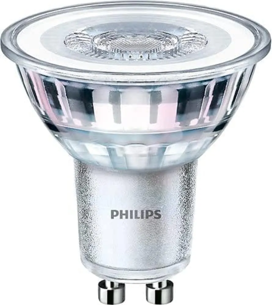 Philips LED, Faretti, 10 pz, equivalente a 50W, attacco GU10, Luce Bianca Calda