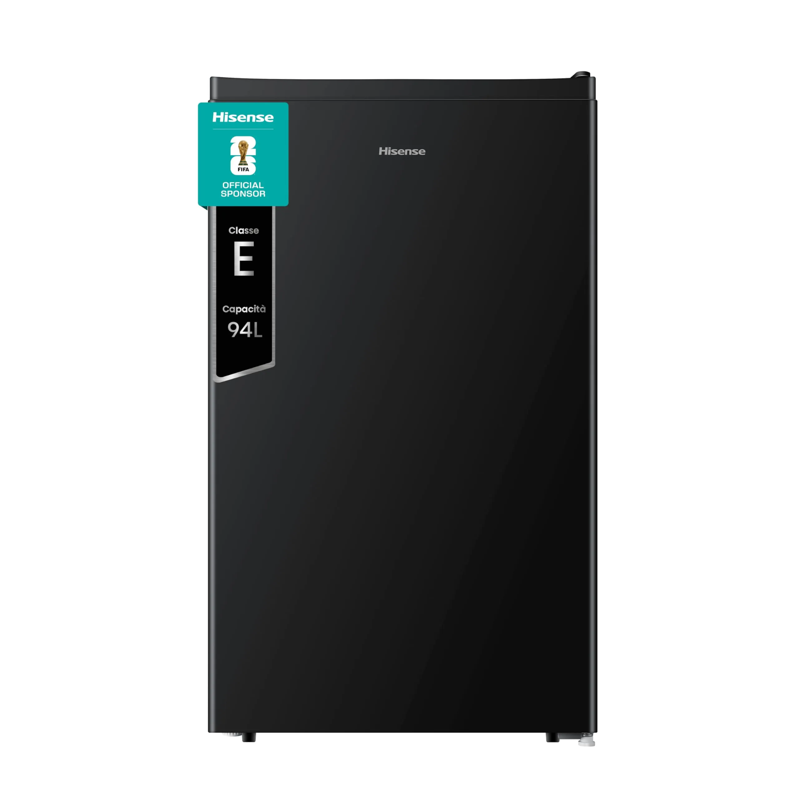 Hisense MUR48092BE Frigorifero Monoporta, Classe Efficienza Energetica E, Nero, 94 Litri, Zona Freezer 0 star
