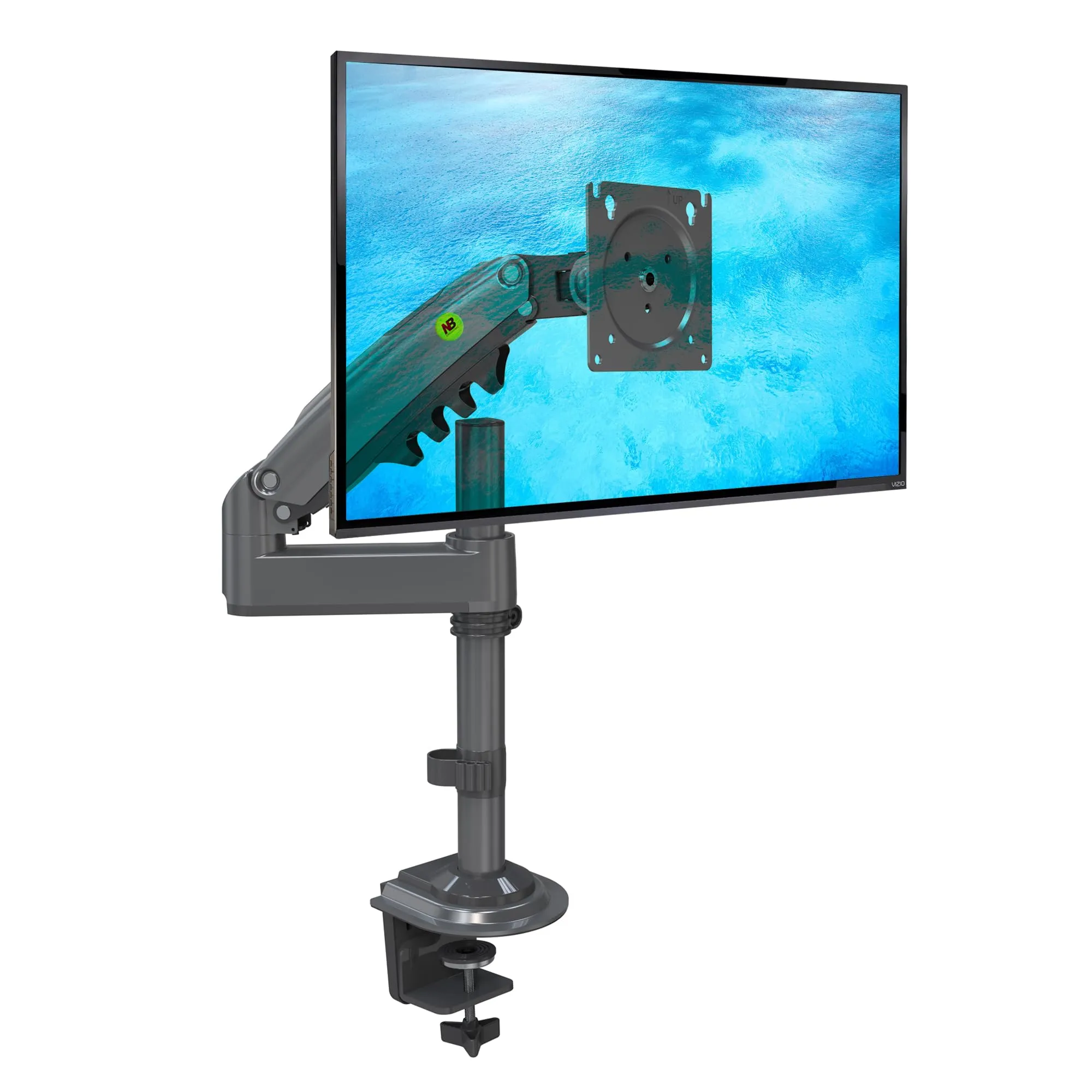 Supporto da tavolo con molla a gas per schermi LCD da 17-30 pollici con VESA max. 100 x 100 mm, fino a 9 kg