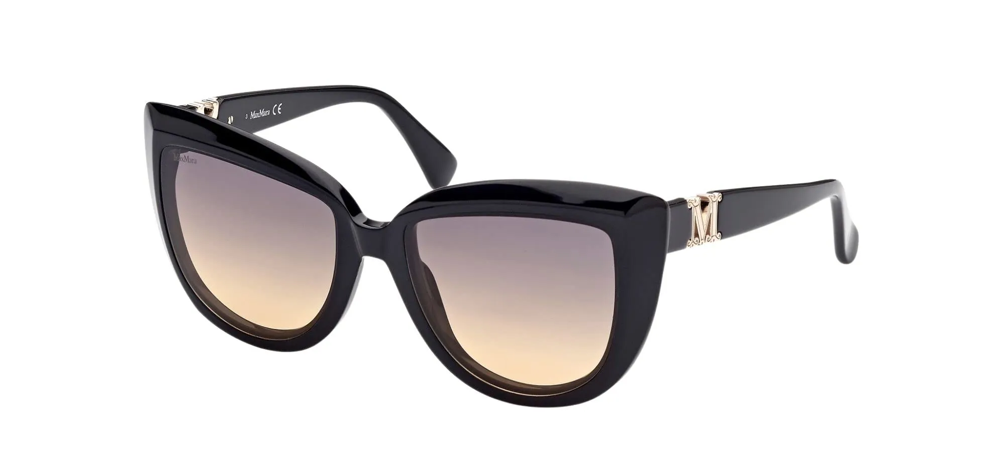 Occhiali da Sole Max Mara EMME 6 MM0029 Shiny Black/Smoke Shaded 56/18/140 unisex