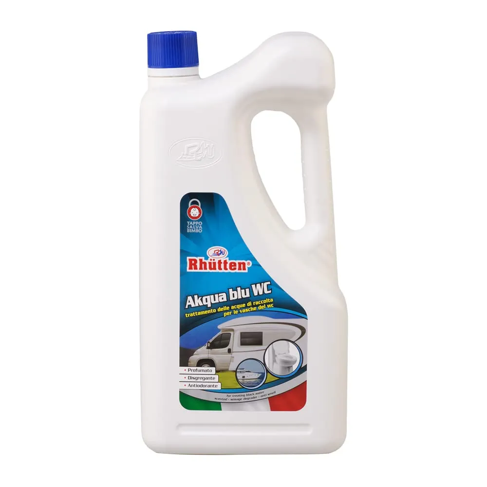 Akqua Blu Wc, Disgregante Wc Camper, Liquido Acque Nere, Acqua Blu, Wc Chimico, 2L