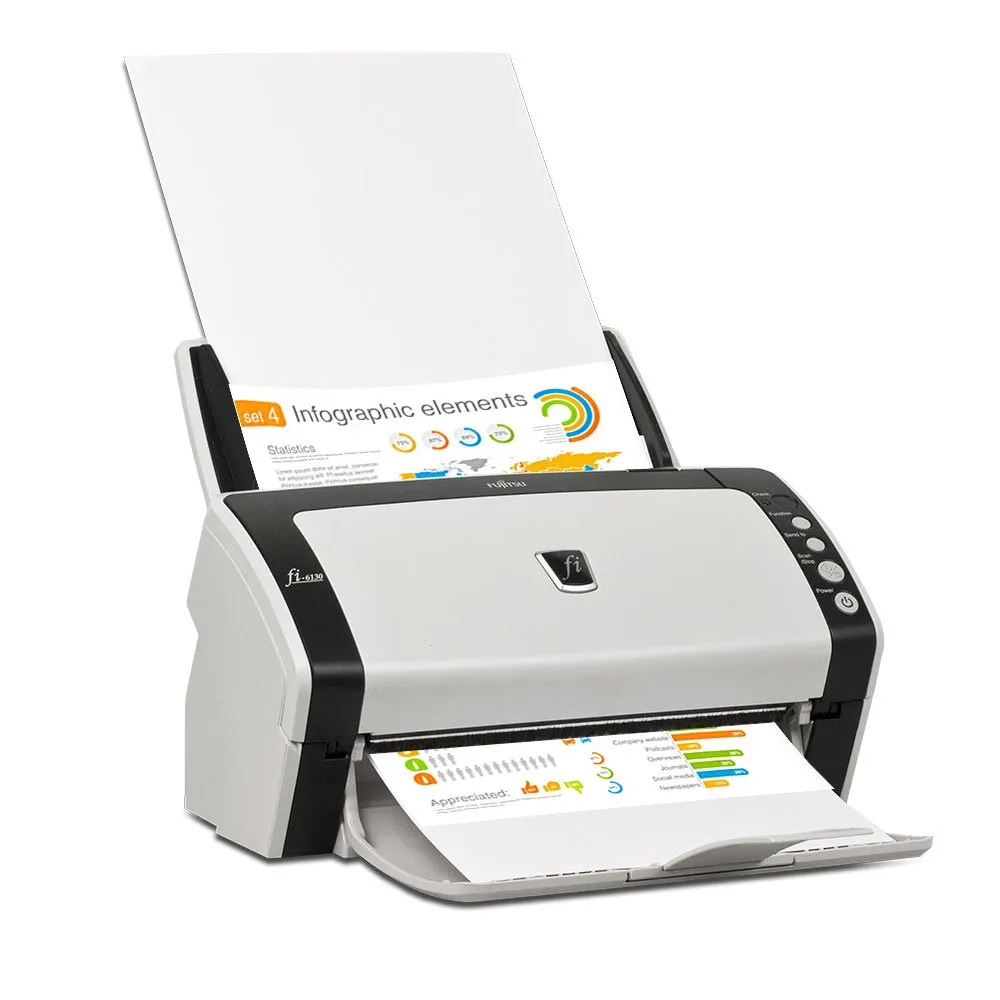 Fujitsu fi-6130 - Scanner A4 USB 1.1/2.0 (certificato e ricondizionato)