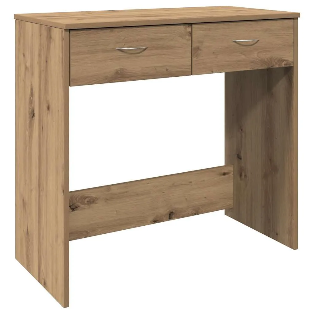 vidaXL Scrivania Rovere Artigianale 80x40x75 cm in Legno Multistrato, scrivania da Ufficio, scrivania da Computer, Tavolo da Ufficio