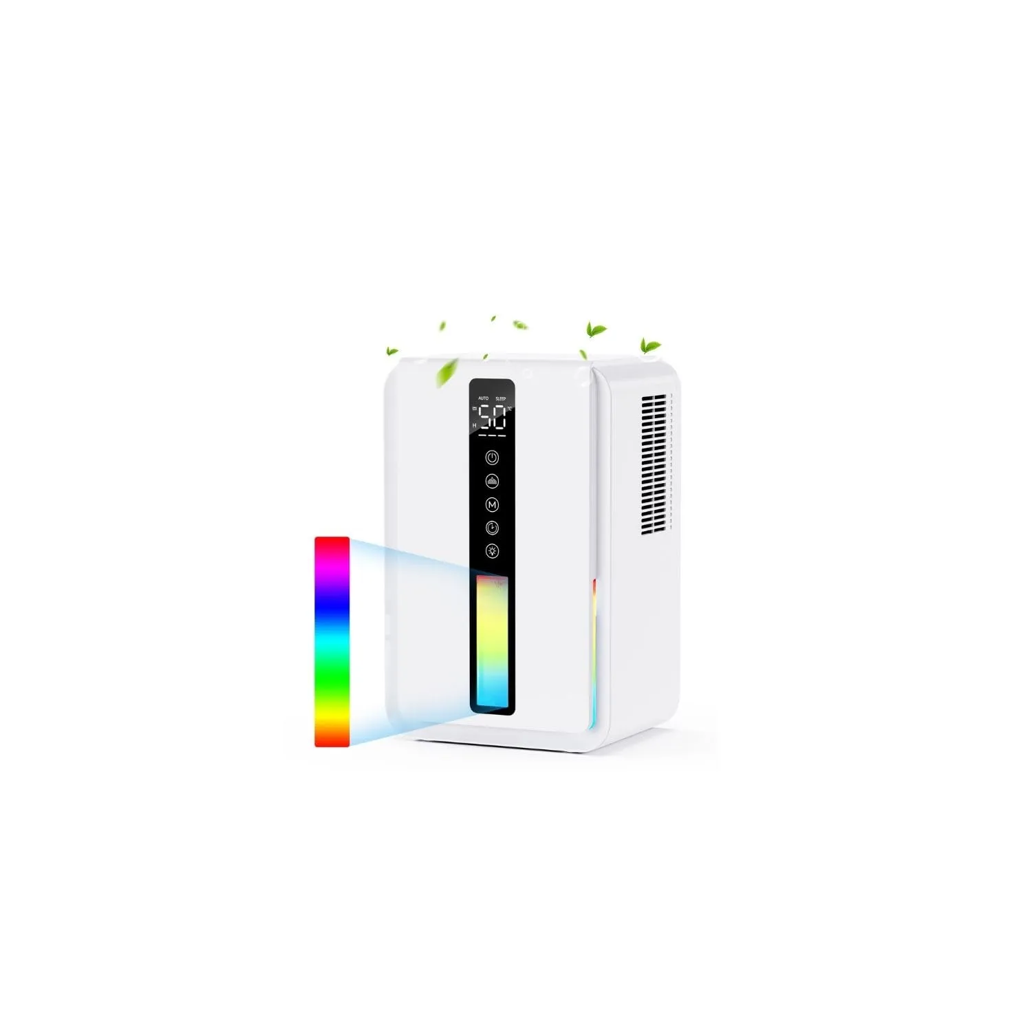 Deumidificatore Casa con 2450ml, Modalità Smart & Sleep, Timer da 6 a 48 Ore, Deumidificatore Casa Muffa con 3 Velocità Regolabili, Controllo Touch e Protezione Antitraboccamento (800 ml/Giorno)