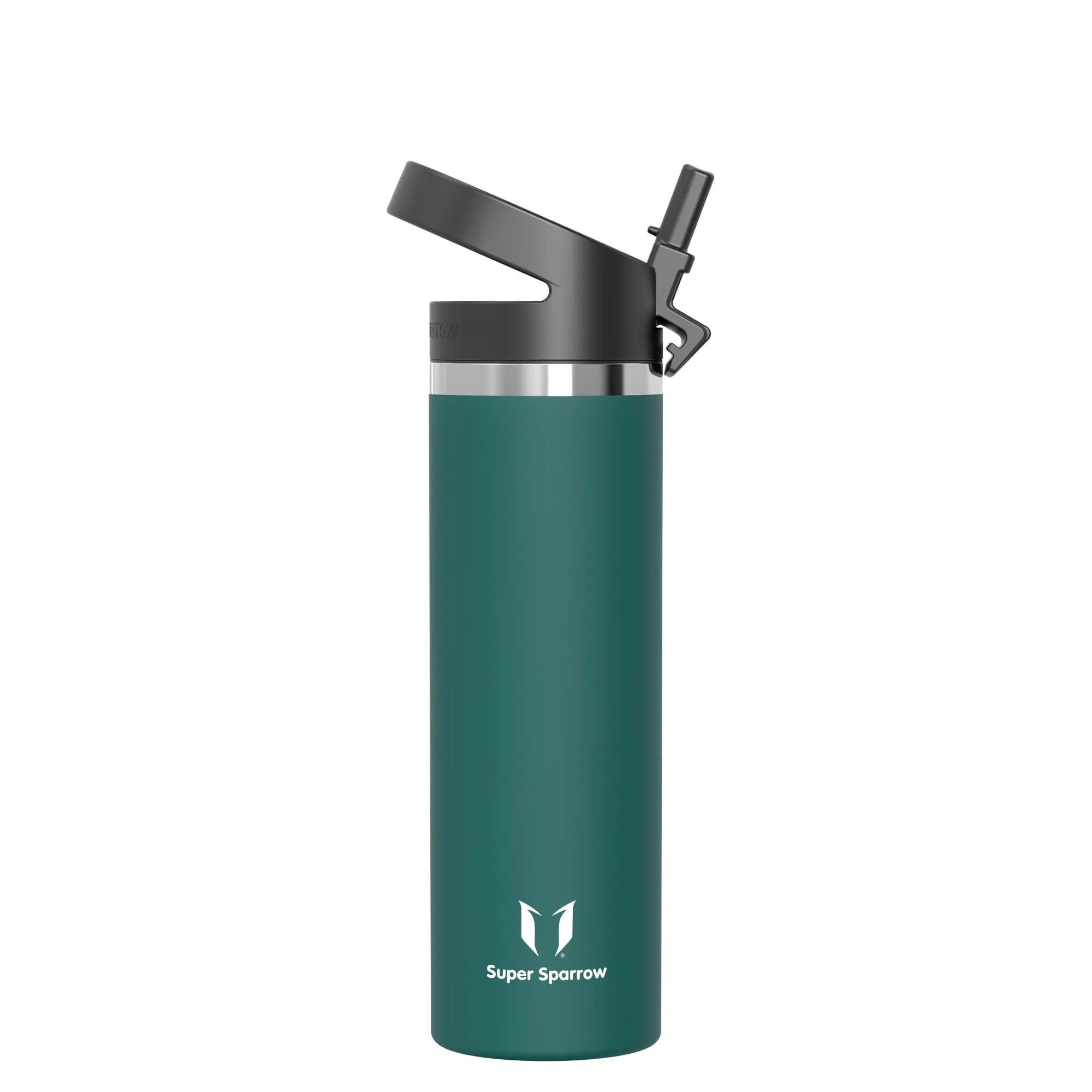 Super Sparrow Borraccia Termica - 750ml - SwivelSip Inox Bottiglia - Senza BPA Borracce Termiche, Borraccia Ergonomica per Bambini, Scuola, Sportiva, Bici, Campeggio, Palestra