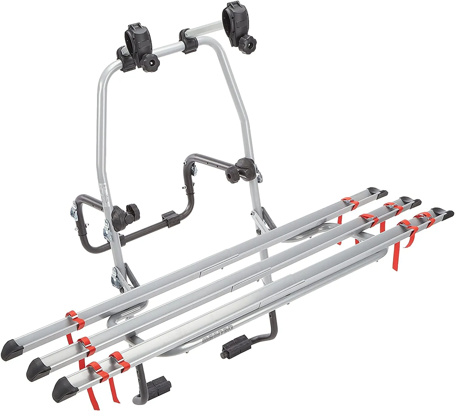 Menabo STEELBIKE 3 portabici posteriore per 3 biciclette, fissaggio con cinghie