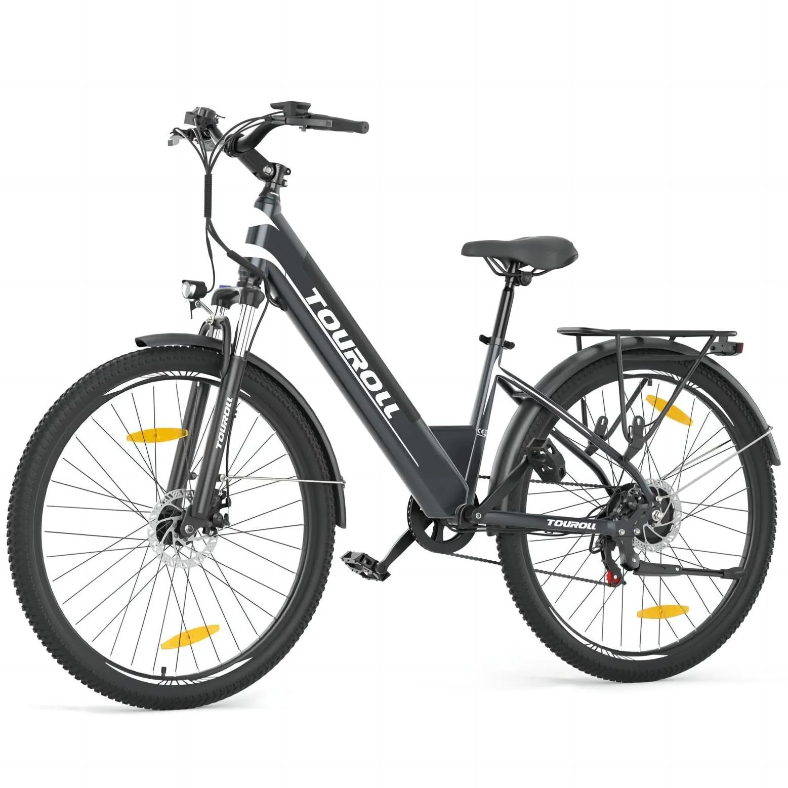 Touroll Bicicletta Elettrica, J1/J1 ST, Batteria Rimovibile 15.6Ah, Autonomia di 100-50 km, bicicletta elettrica uom, Motore 45 NM J1 ST