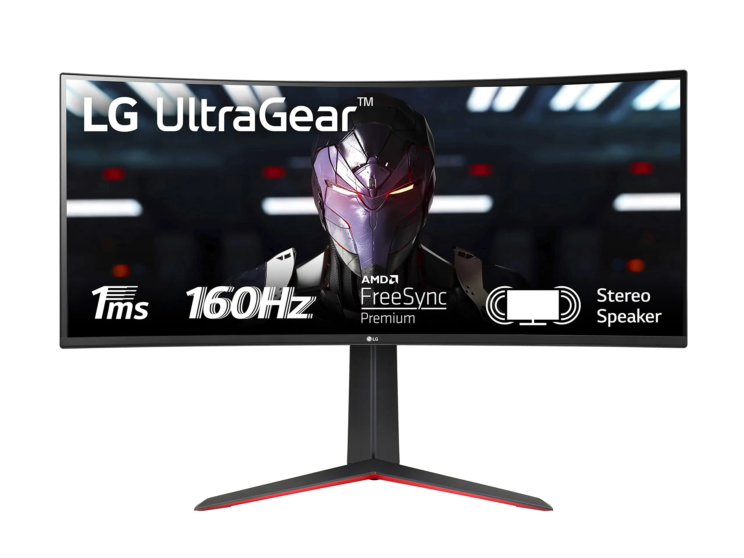 LG UltraGear 34GP63AP Monitor Gaming 34" 21:9 Curvo WQHD (3440x1440), 160Hz, 1ms, AMD FreeSync Premium, HDR 10, Speaker Stereo 14W, HDMI 2.0, DisplayPort 1.4, AUX, Flicker Safe, Nero