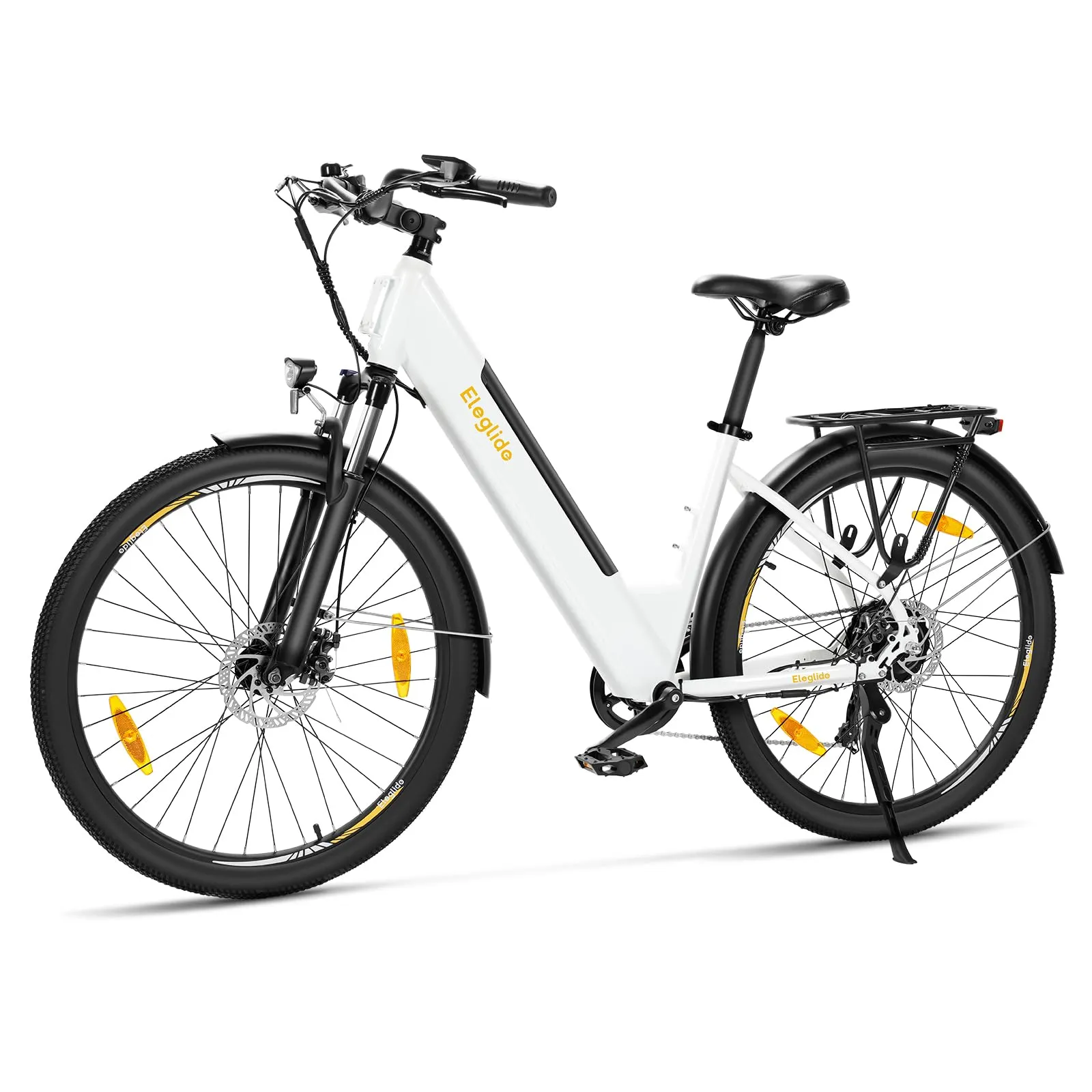Eleglide Bicicletta Elettrica T1 Step-Thru, Batteria 13Ah Bicicletta Elettrica da Trekking, 27,5" Bici Elettrica, Cambio 7vel, Con Portapacchi Posteriore, Motore Con Coppia di 50 Nm