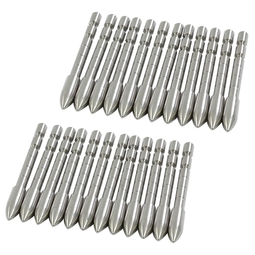 BICASTER Punte da tiro ID 4,2 mm per Punte di Freccia da incollare - 24 Pezzi (100grains)