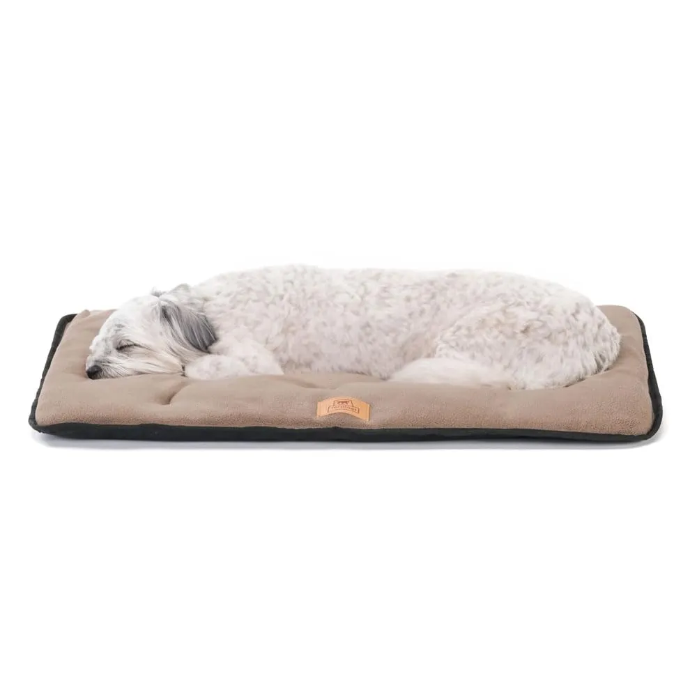Ferplast Cuccia Cane Cuscino Cane Cani Taglia Piccola Double Face Tessuto Antigraffio ed Impermeabile, Caldo Micropile Materassino Cane Lavabile in Lavatrice a 30° 57 x 38 x 3,5 cm.Nero