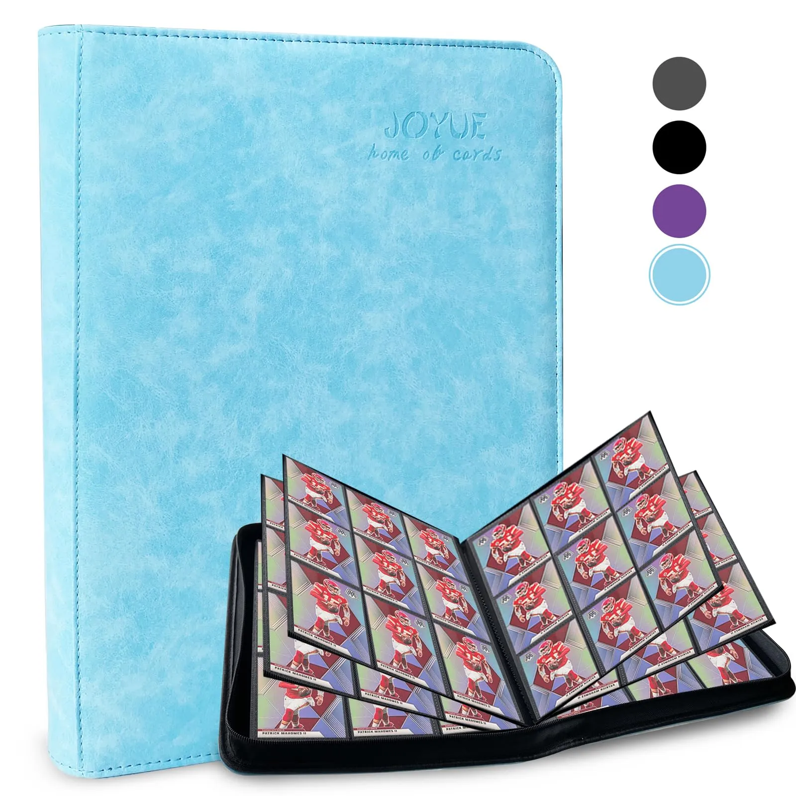 JOYUE Album Carte Raccoglitore Album Collezione Carte, Raccoglitore Carte Grande Album Carte Collezionabili 9 Tasche 30 Pagine Contenere 540 Carte, Album Porta Carte per Regalo Collezionisti