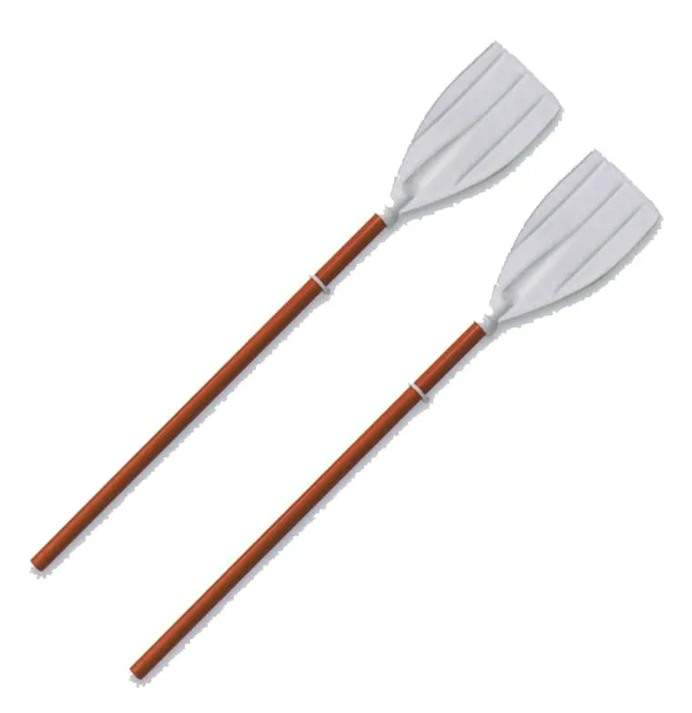 Generico Coppia di Remi in Alluminio da 140 cm con Pala Fissa in ABS