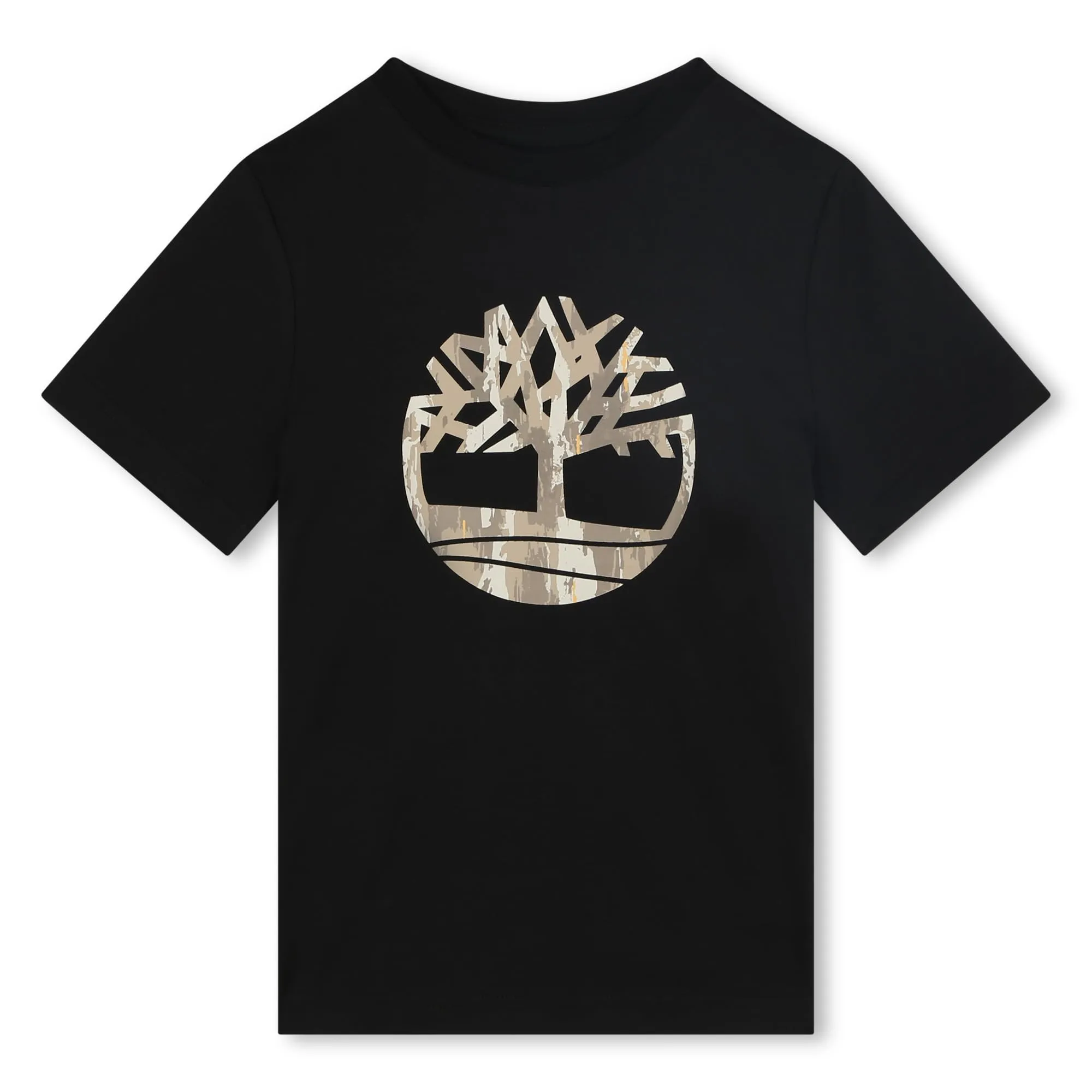 Timberland T60213 Maglietta da ragazzo, Nero, 8 anni