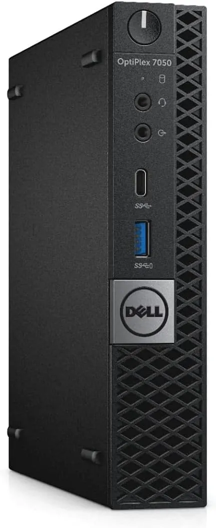 Dell Optiplex 7050 Tiny Mini PC i5-6th, RAM 16 GB, M.2 SSD 128 GB, Display Port, HDMI, Wi-Fi USB + Windows 11 Pro (Ricondizionato)