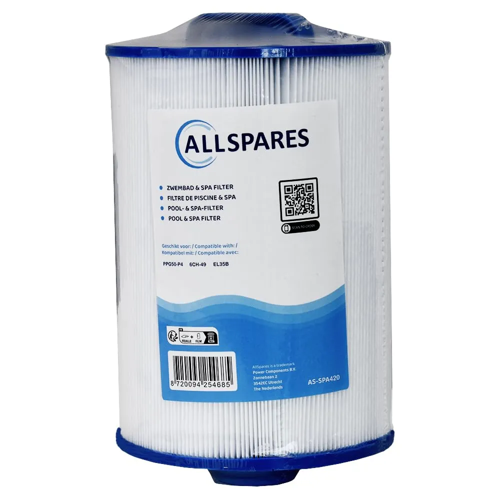 AllSpares Filtro Whirlpool adatto per SC733 / 6CH-49 / FC-0314 (diametro 147 x 209 mm)