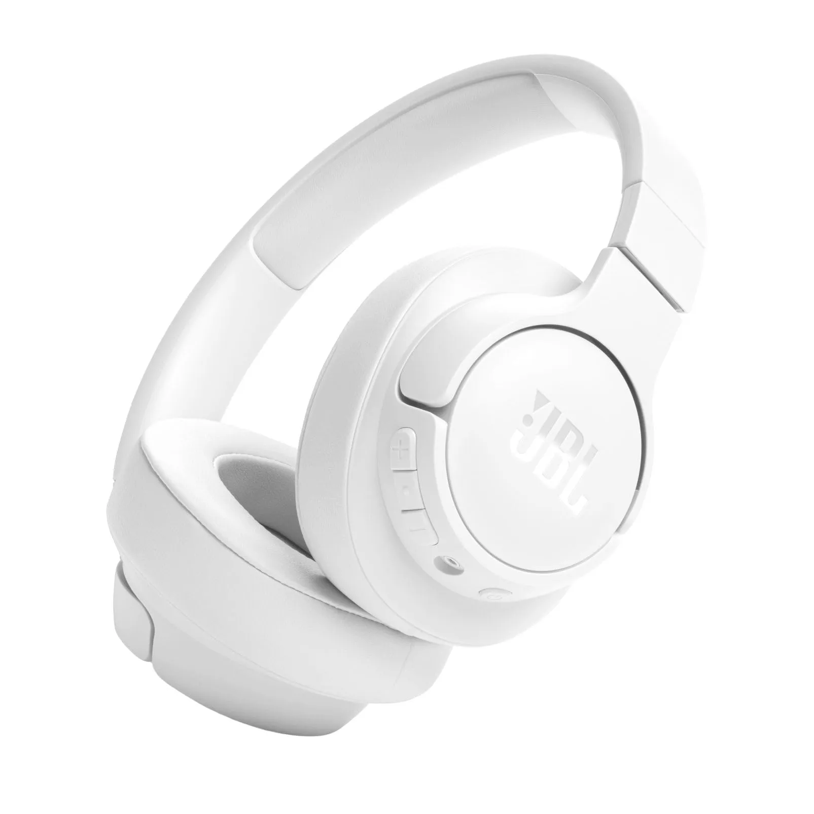 JBL TUNE 720BT Cuffie Over-Ear Bluetooth Wireless, Pieghevoli e Leggere, Microfono e Comandi su Padiglione con Voice Aware, JBL Pure Bass, Connessione Multipoint, fino a 76 ore di Autonomia, Bianco