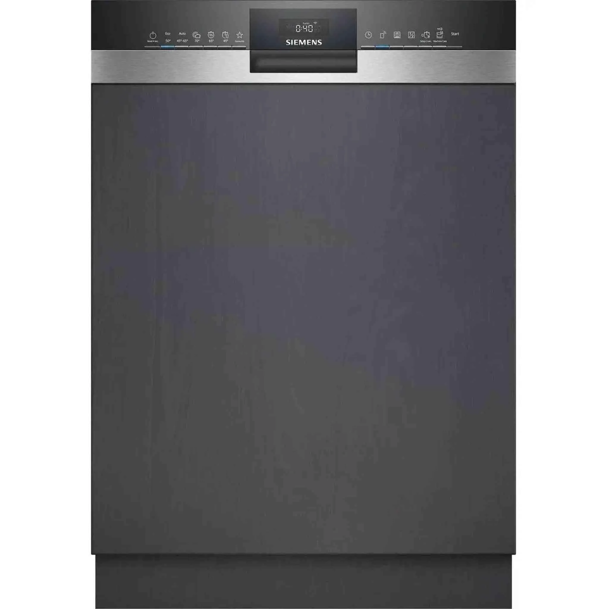 Siemens iQ300, lavastoviglie parzialmente integrata, 60 cm, in acciaio inox, SN53HS10TE
