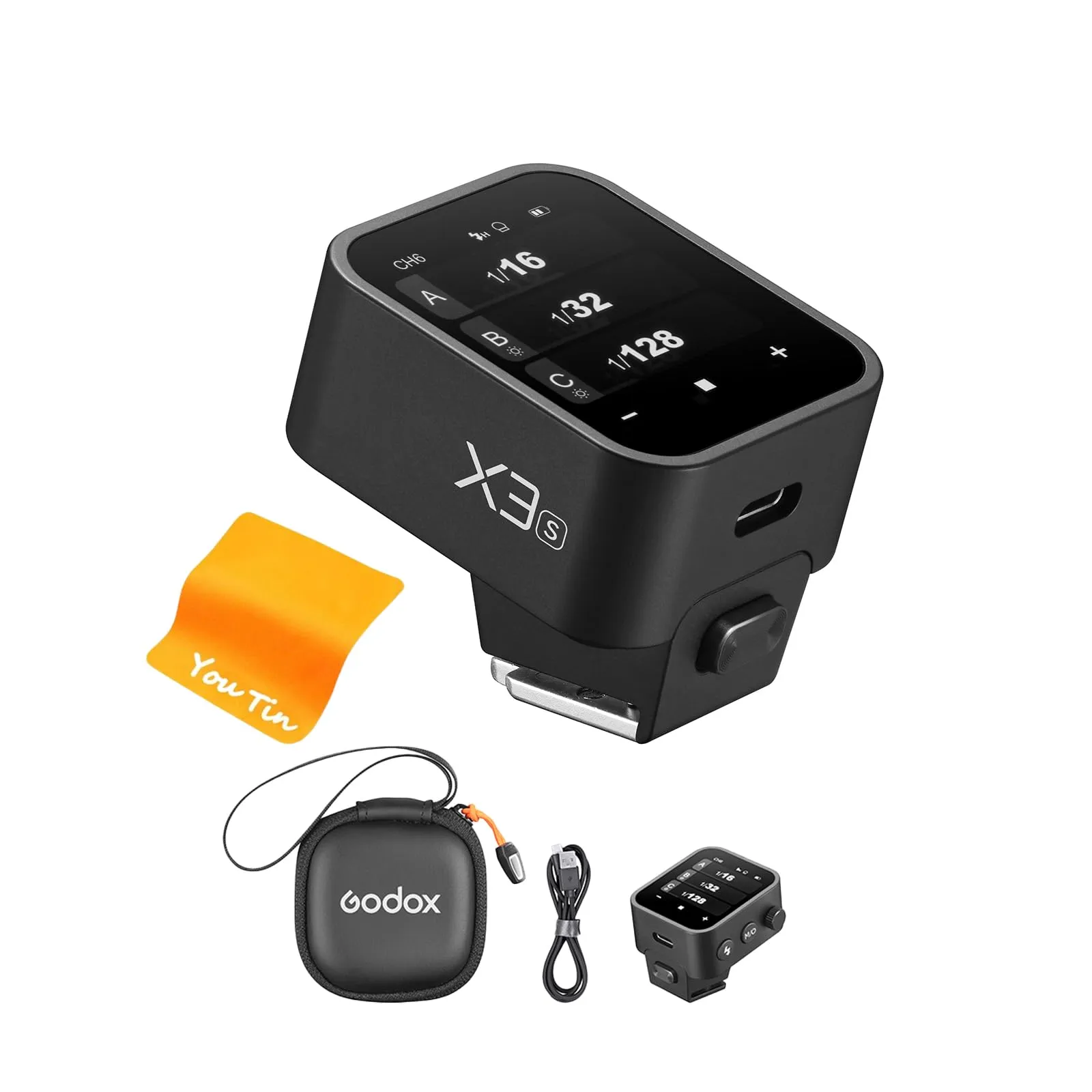 Godox X3-S Flash Trigger E-TTLII 2,4 GHz senza fili con Schermo OLED, Rechargeable (Tipo c) X3-S per Fotocamera Sony Wireless Remote